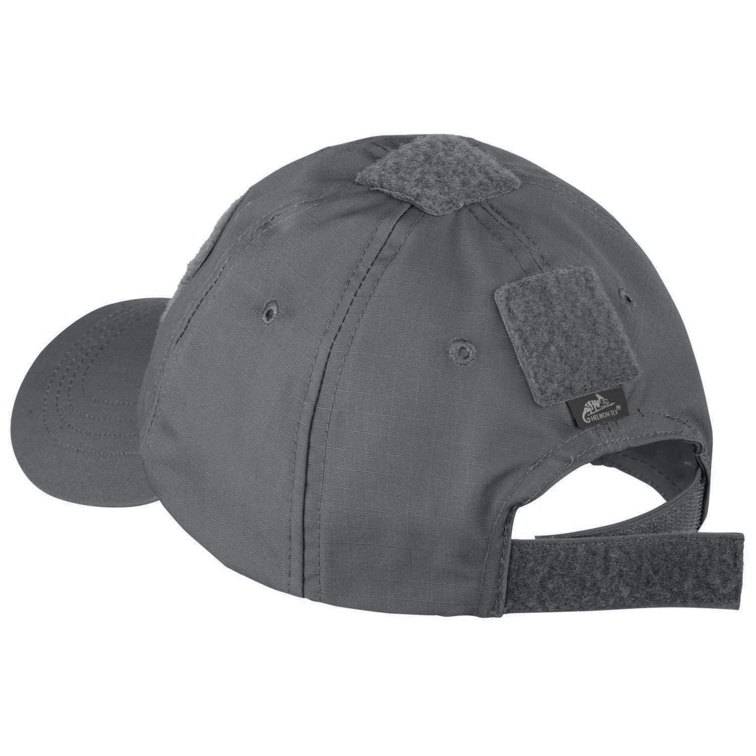 Czapka z daszkiem plus velcro Helikon-Tex PolyCotton Rip-Stop - Shadow Grey