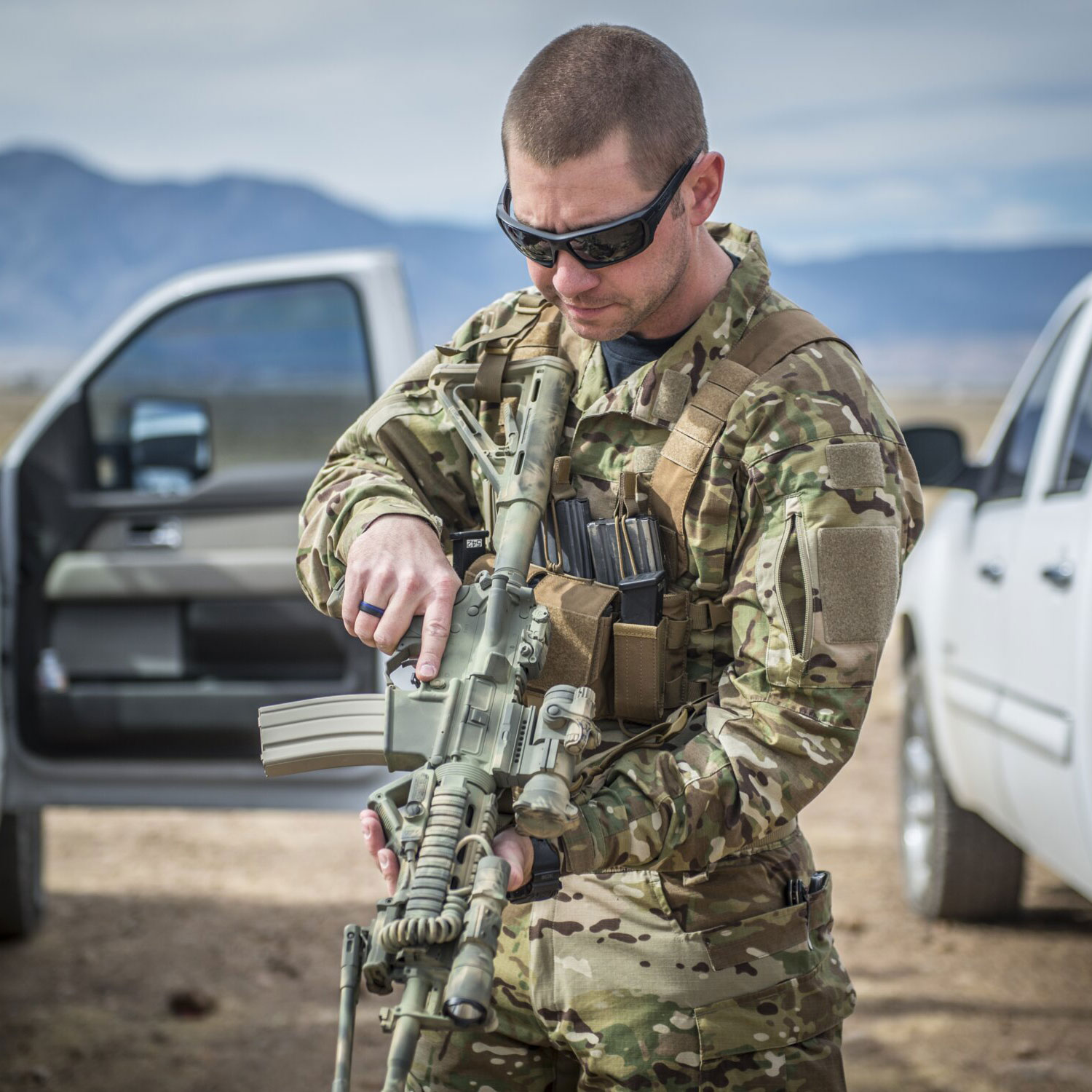 Ремінно-плечова система типу Chest Rig Helikon-Tex Competition MultiGun - Coyote