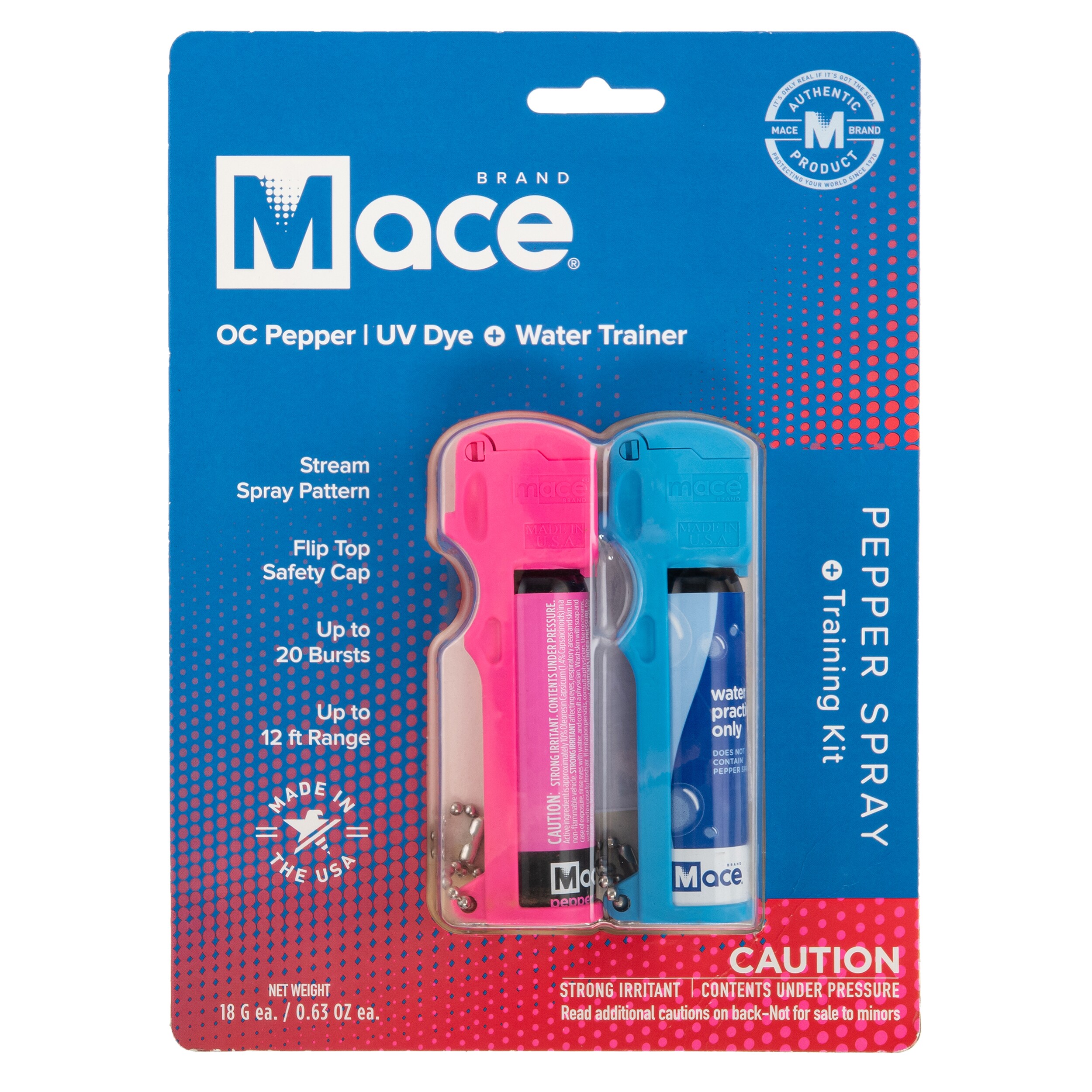 Gaz pieprzowy Mace Water Trainer Kit Pink/Blue 18 ml - strumień