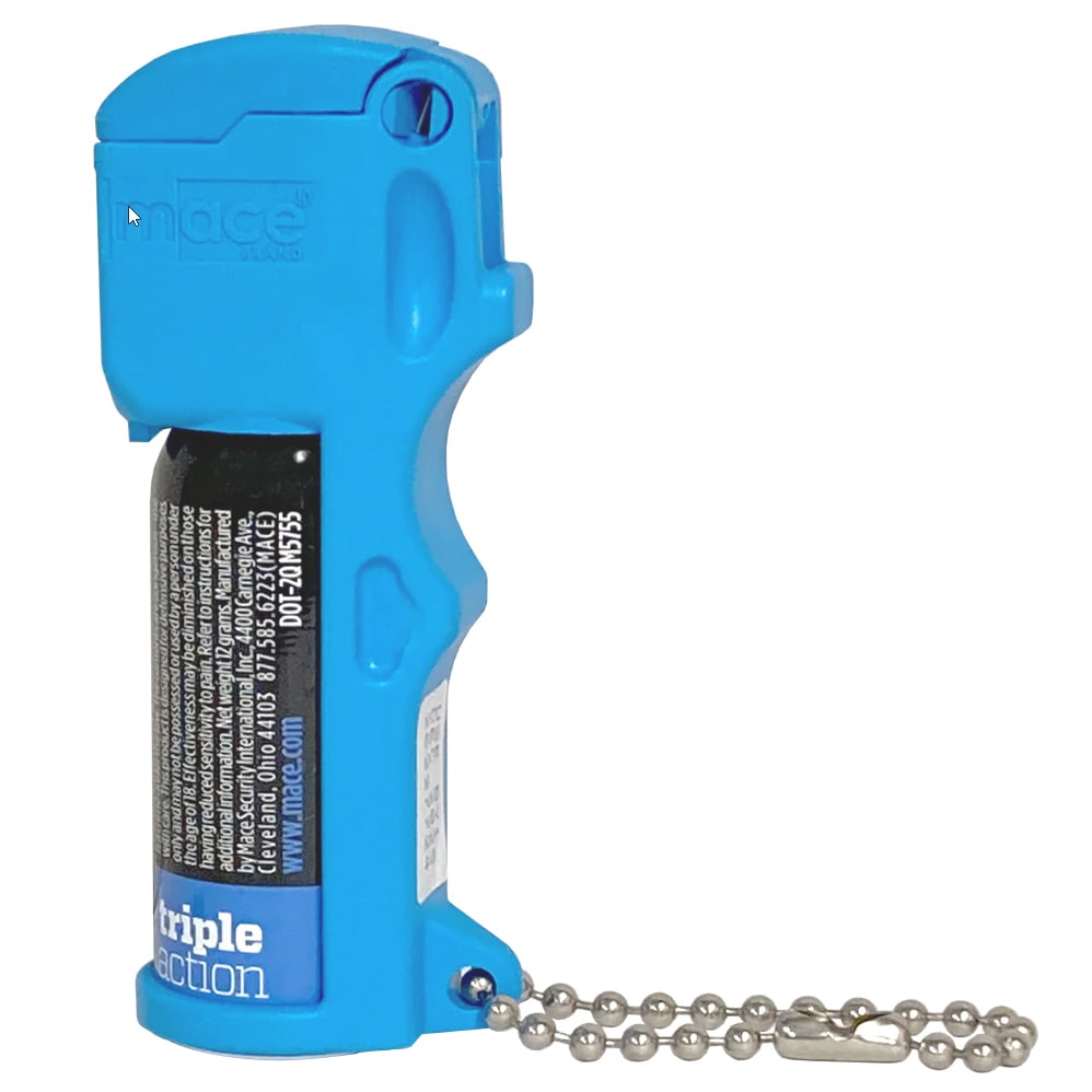 Gaz pieprzowy Mace Pocket Triple Action Neon Blue - strumień