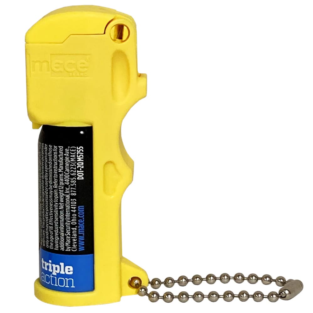 Gaz pieprzowy Mace Pocket Triple Action Neon Yellow - strumień