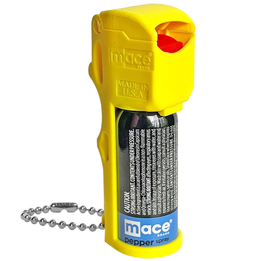 Gaz pieprzowy Mace Pocket Triple Action Neon Yellow - strumień