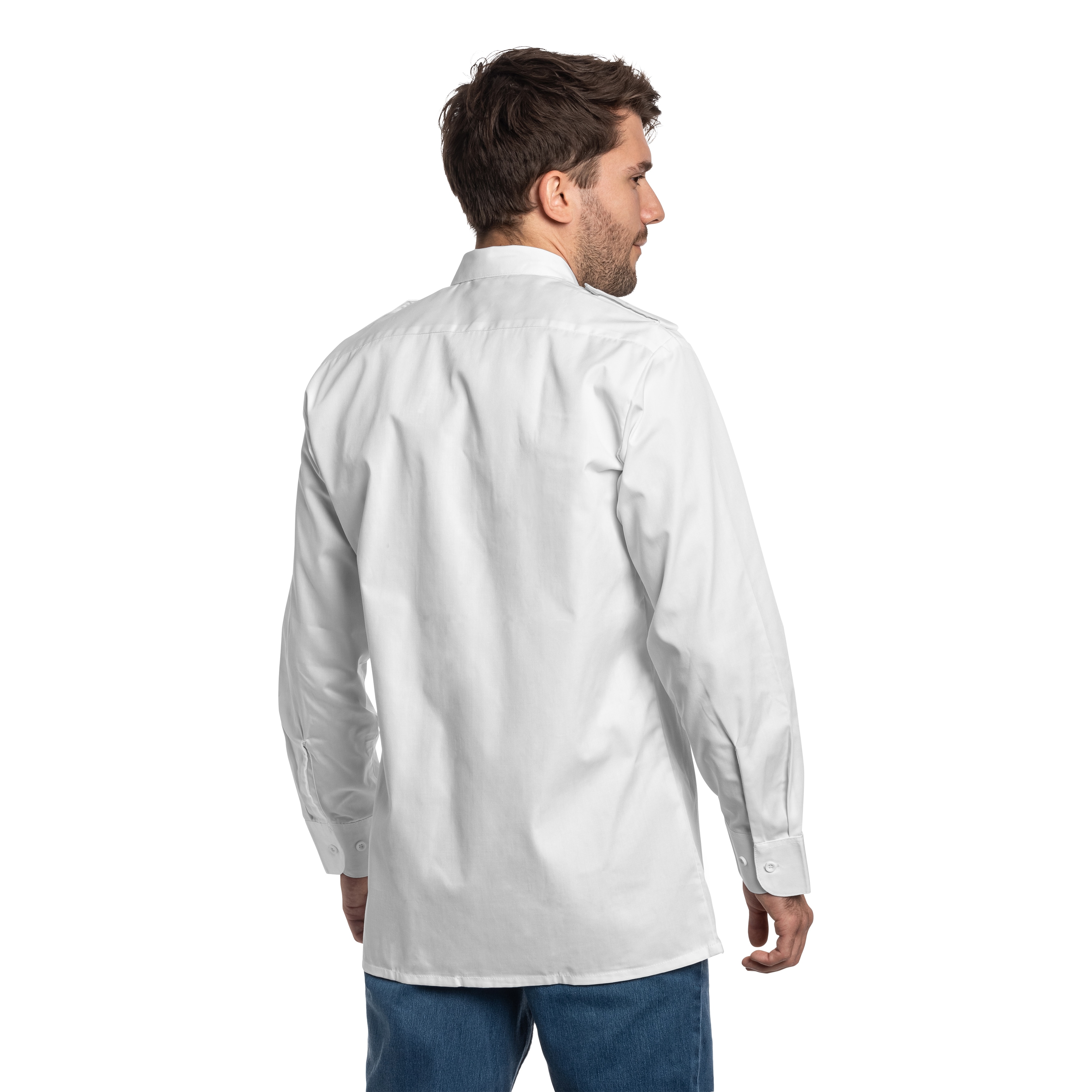 Сорочка Mil-Tec Service Long Sleeve Shirt - White