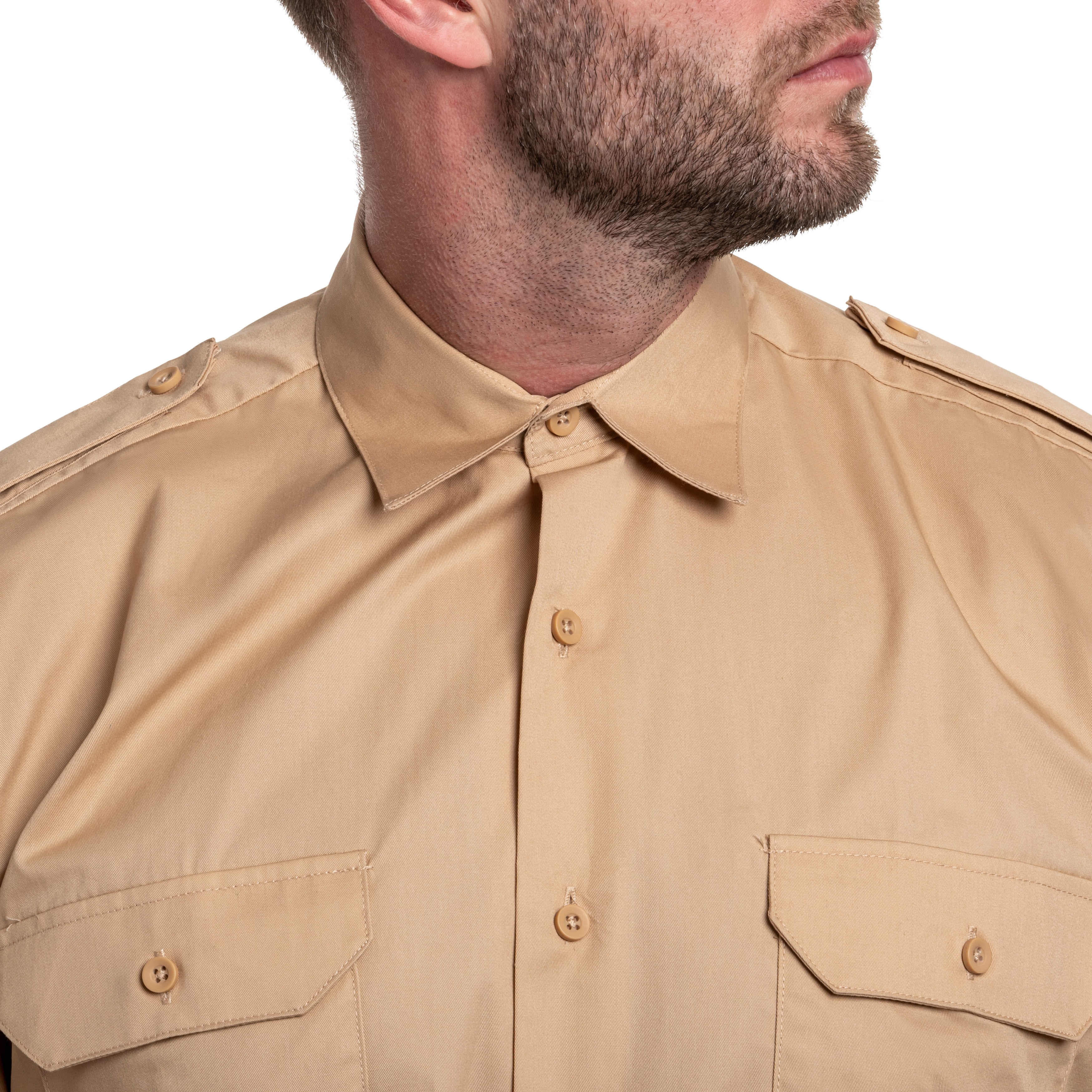 Сорочка Mil-Tec Service Long Sleeve Shirt - Khaki
