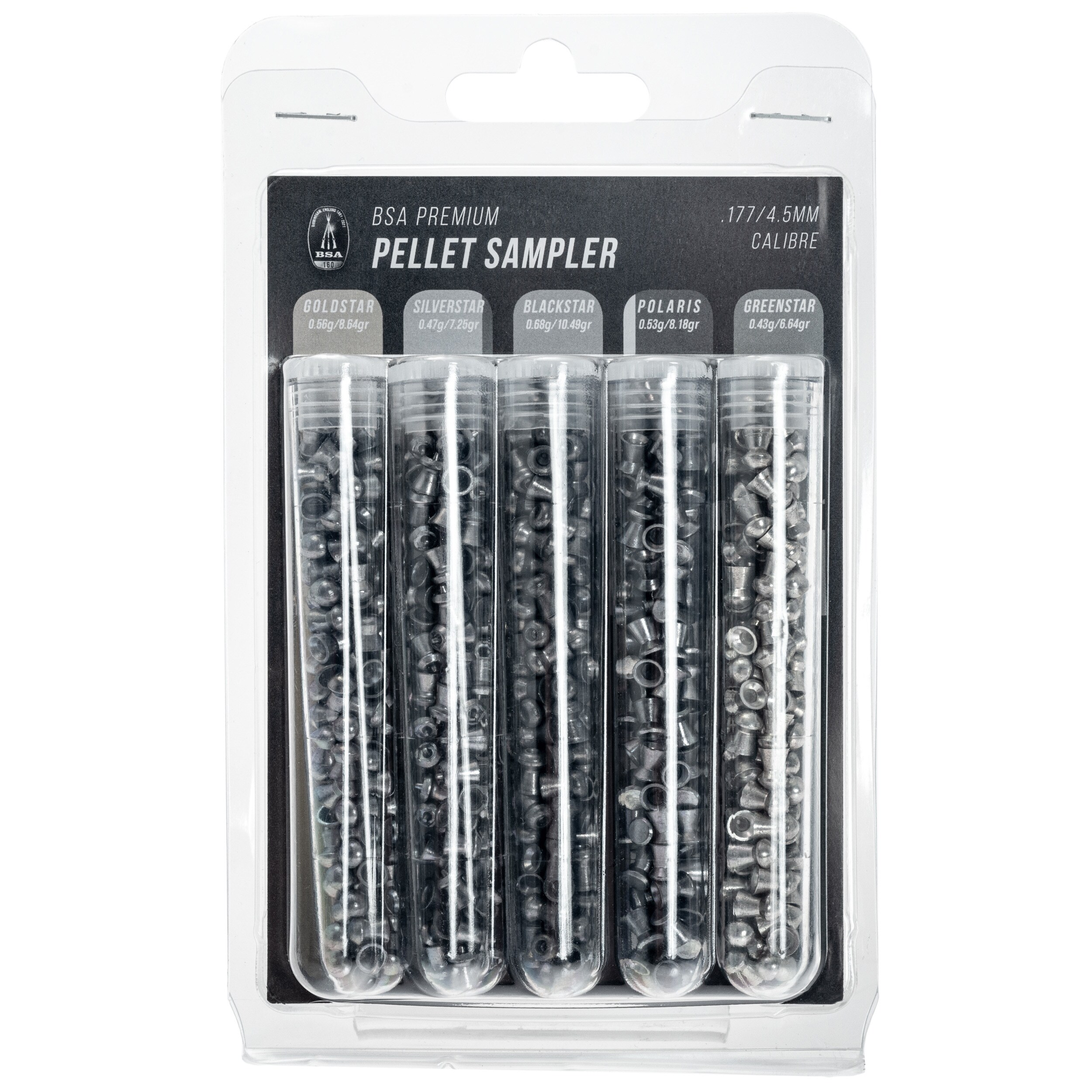Zestaw śrutów BSA Premium Pellet Range Sampler 4,5 mm