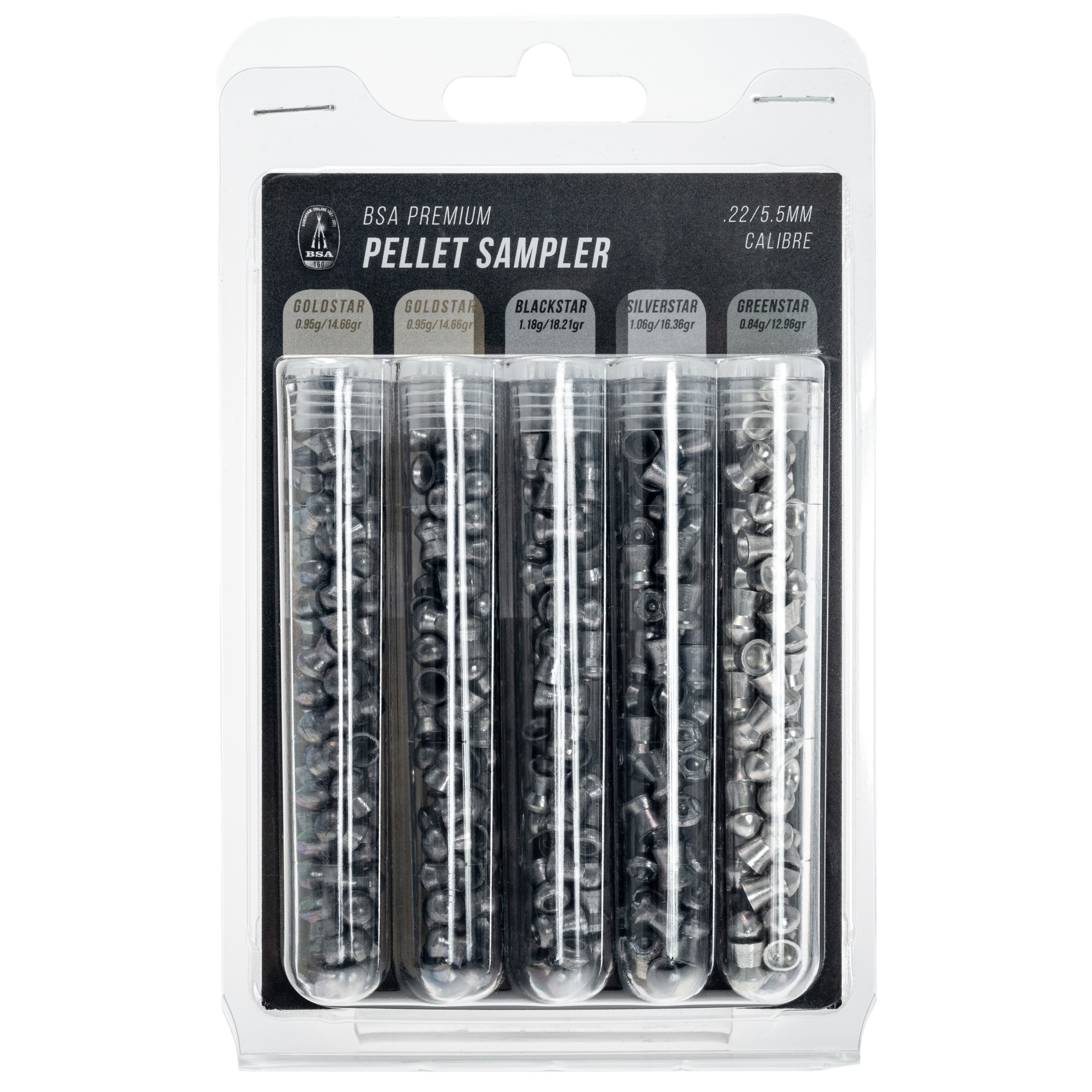 Zestaw śrutów BSA Premium Pellet Range Sampler 5,5 mm