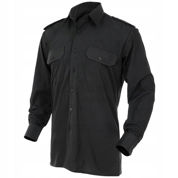 Koszula Mil-Tec Service Long Sleeve Shirt - Black