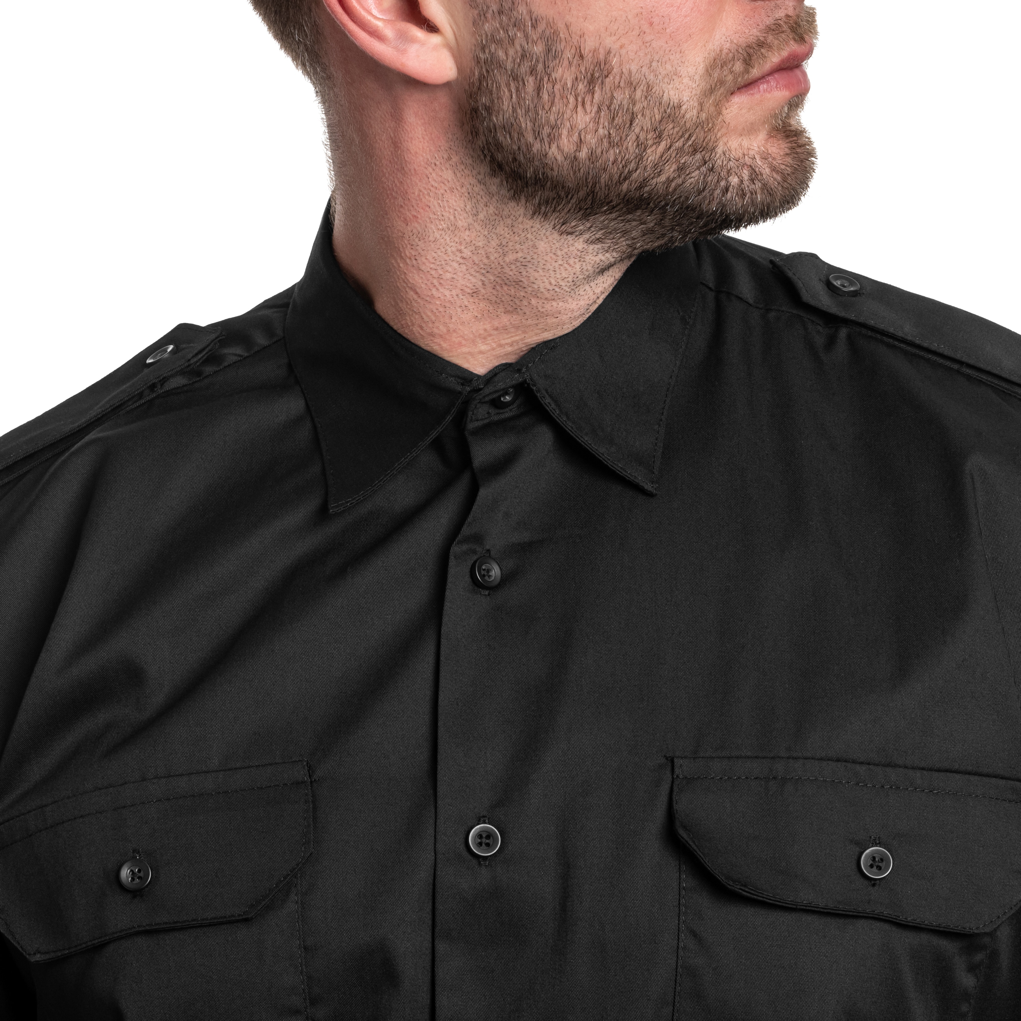 Koszula Mil-Tec Service Long Sleeve Shirt - Black