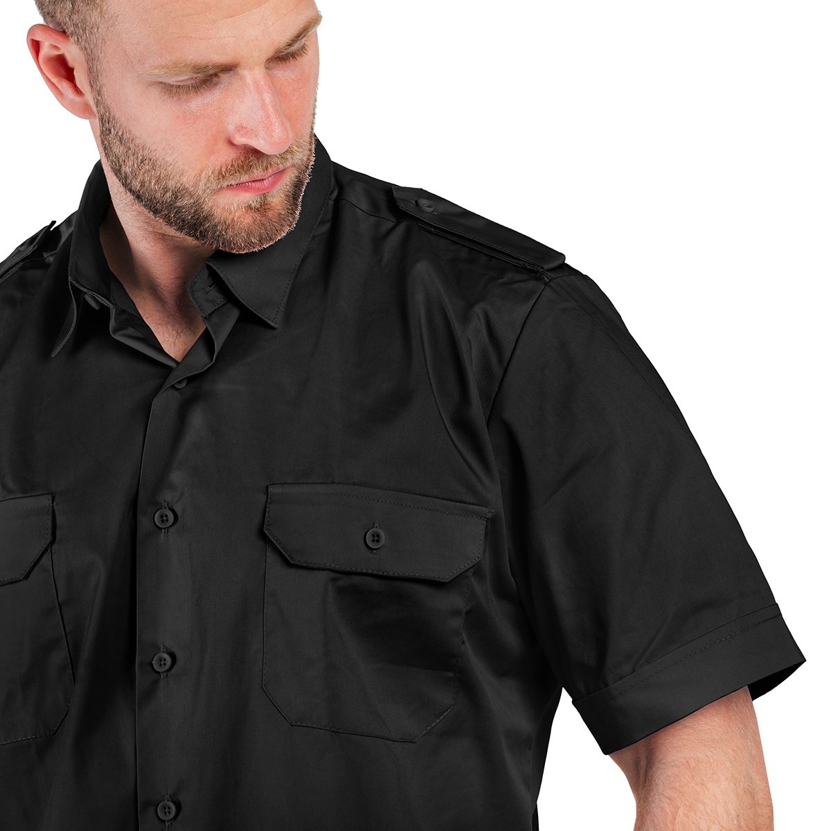 Сорочка Mil-Tec Service Short Sleeve Shirt - Black