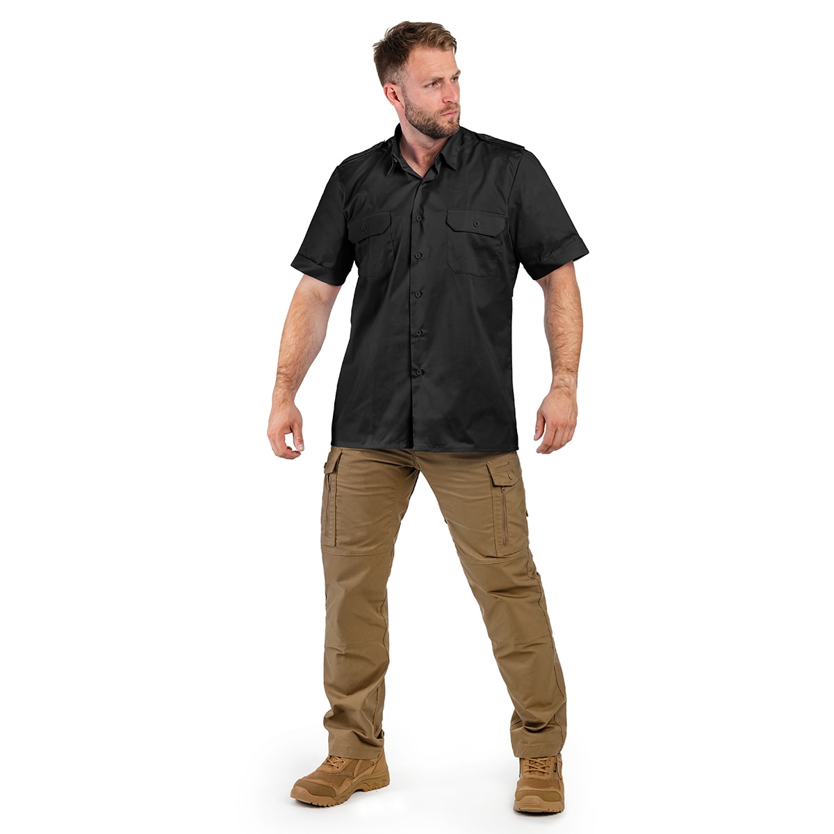 Сорочка Mil-Tec Service Short Sleeve Shirt - Black