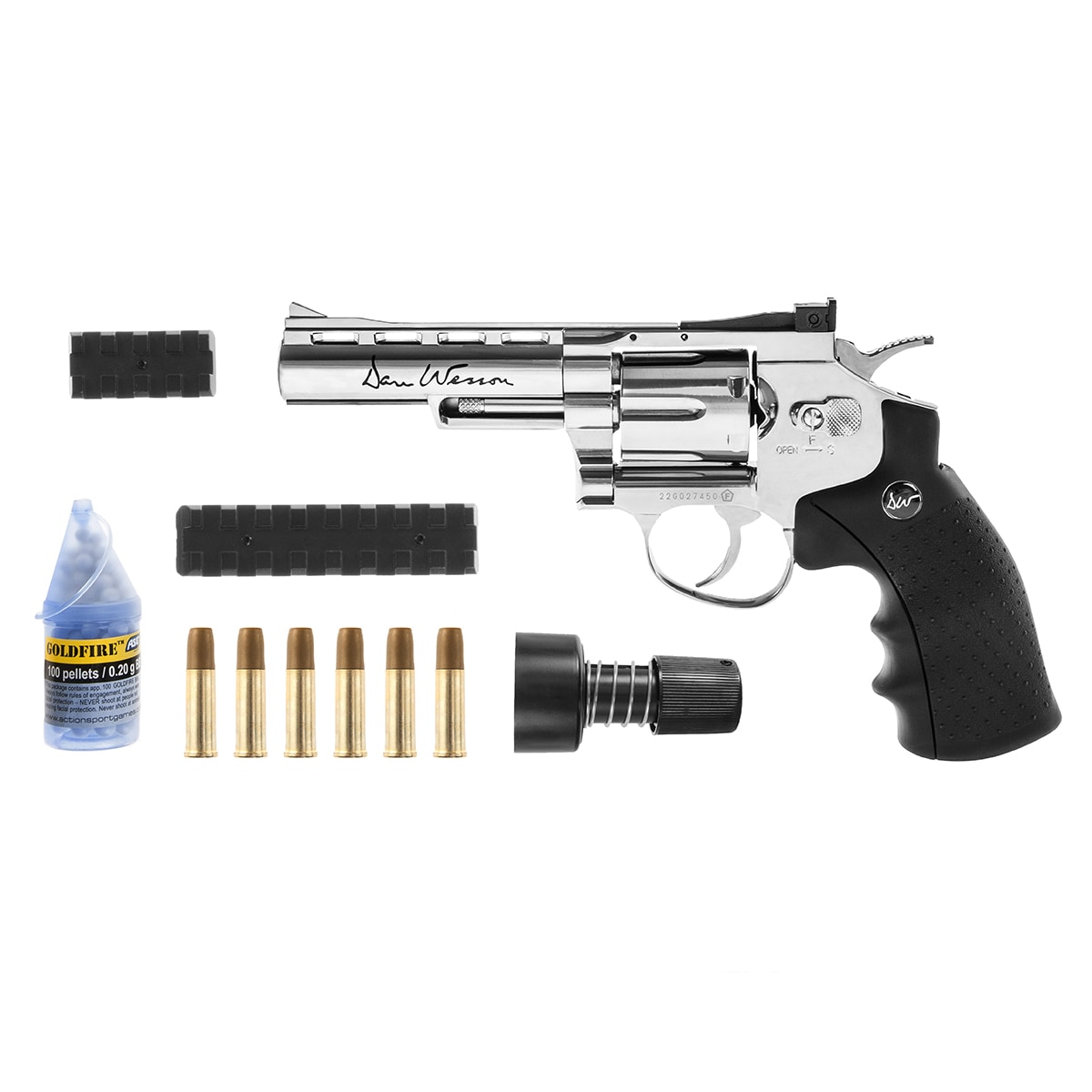 Револьвер ASG CO2 Dan Wesson 4'' Silver