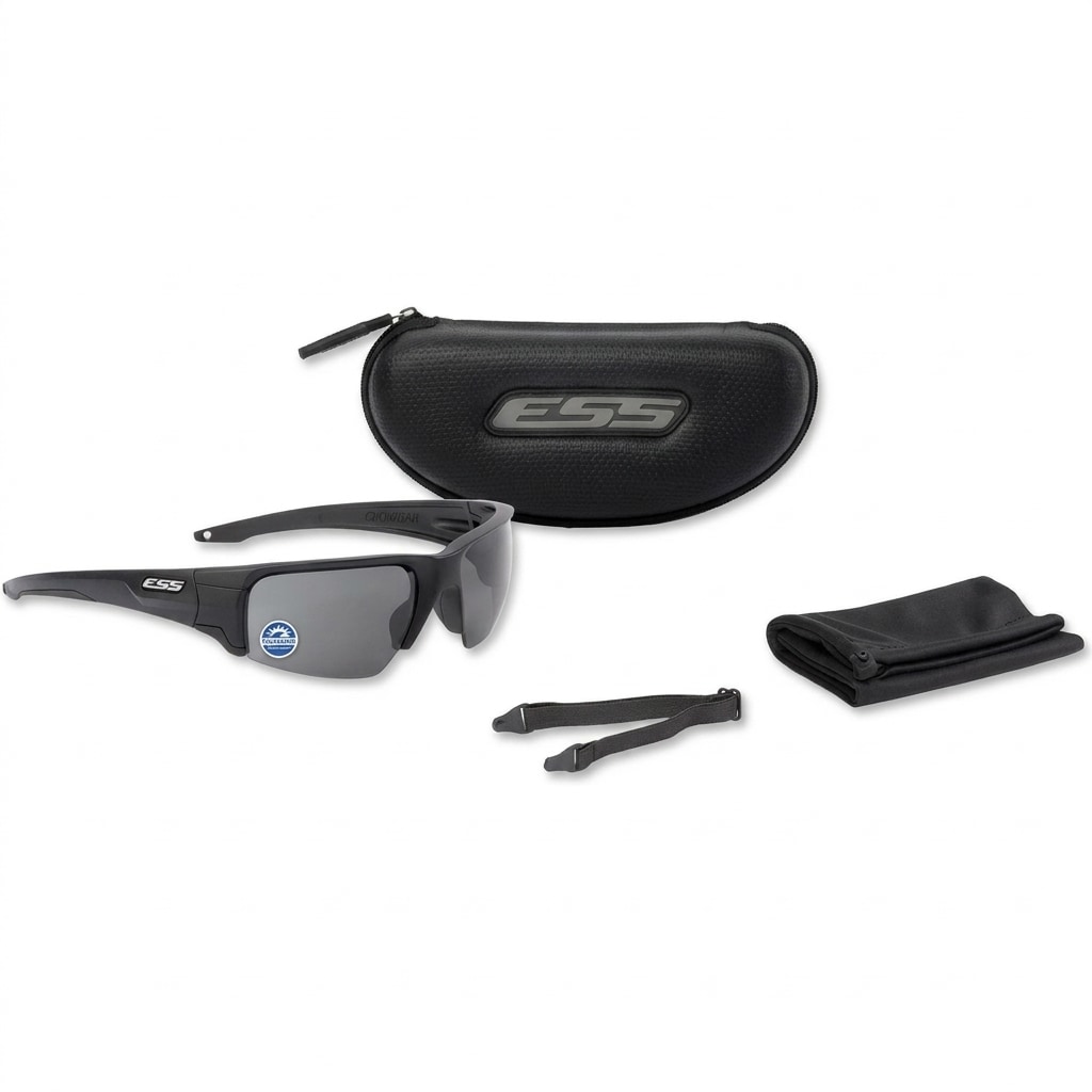 Okulary taktyczne ESS Crowbar Black/Polarized Mirrored Gray