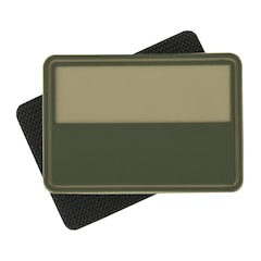 Emblemat velcro flaga Polska PVC Khaki -2 szt.