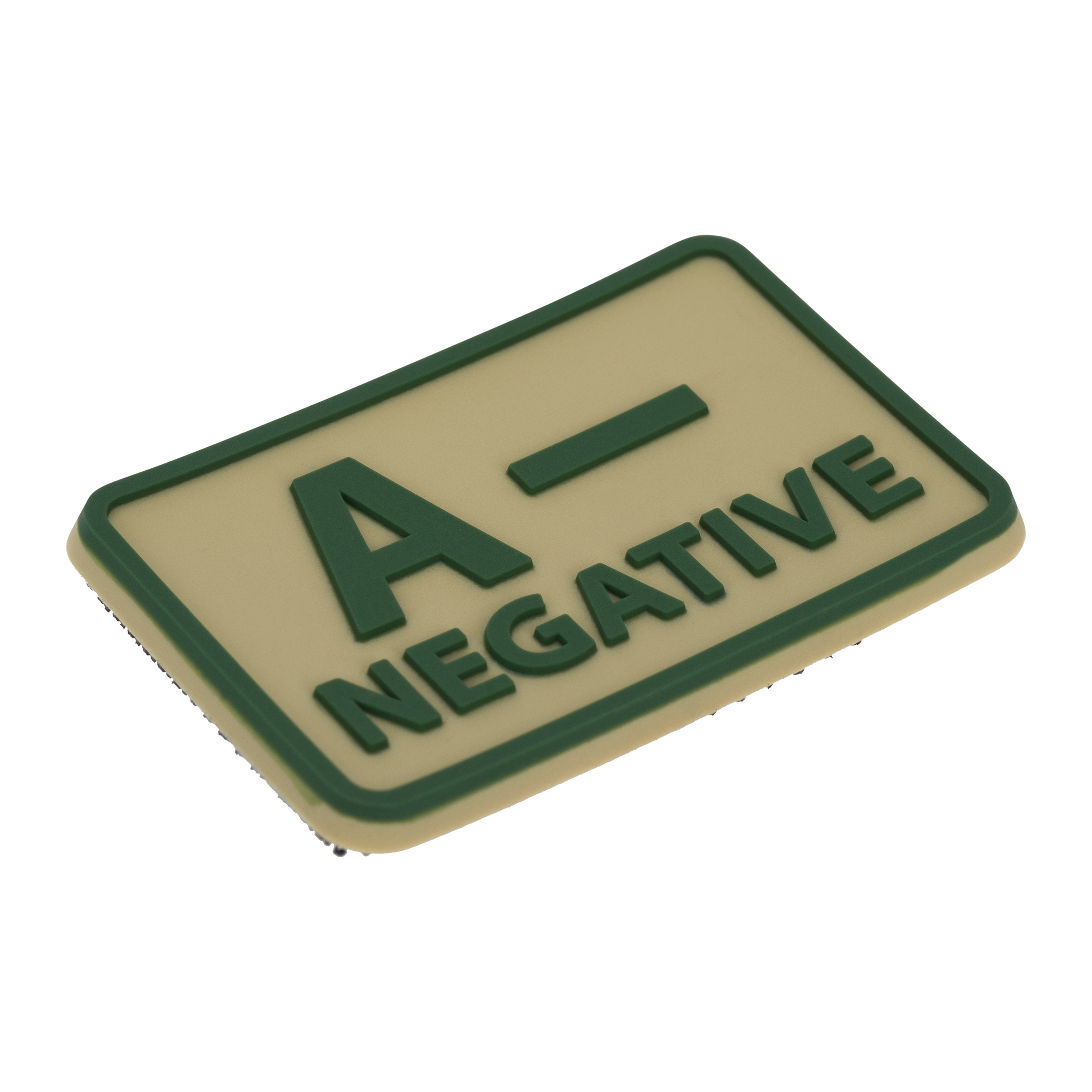 Emblemat grupa krwi A Rh- Khaki - 2 szt.