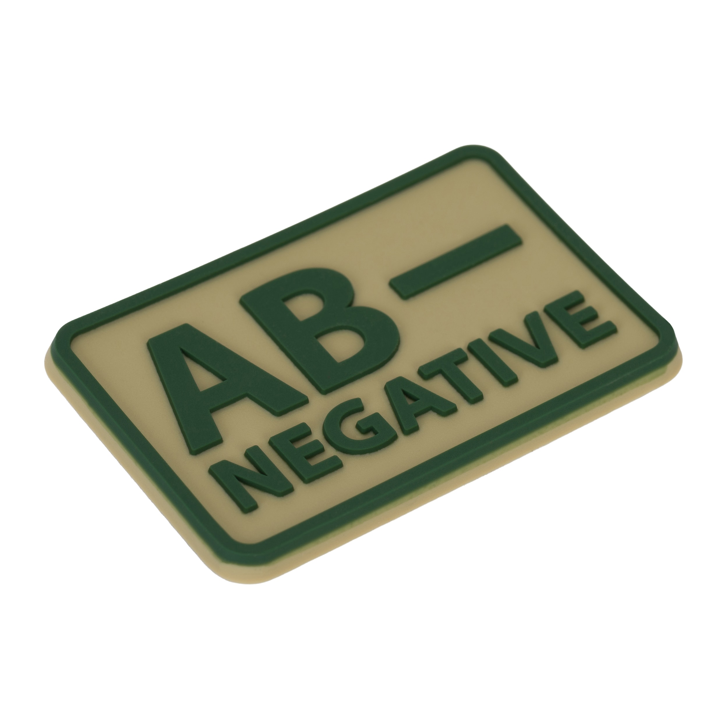Emblemat grupa krwi AB Rh- Khaki - 2 szt.
