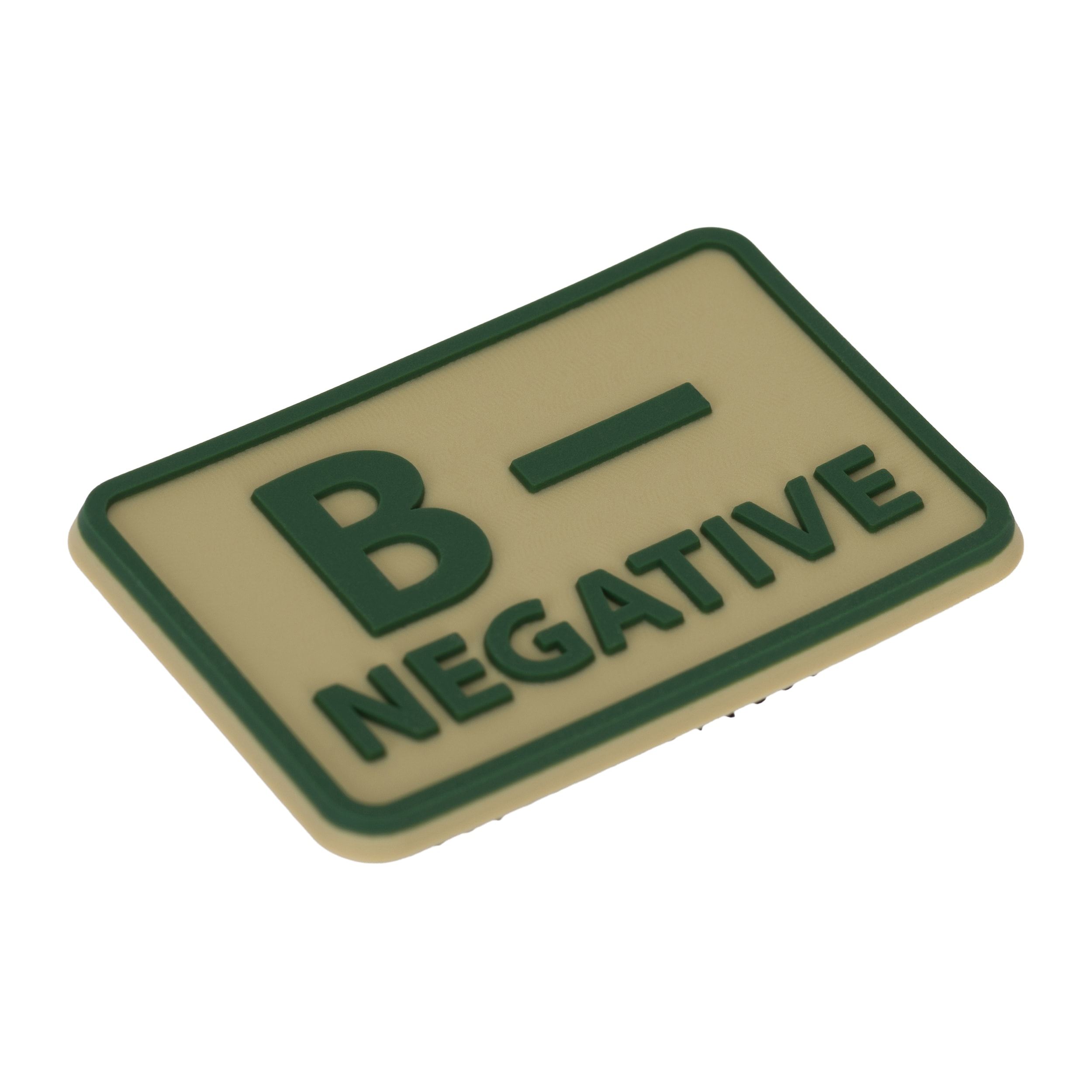 Emblemat grupa krwi B Rh- Khaki - 2 szt.