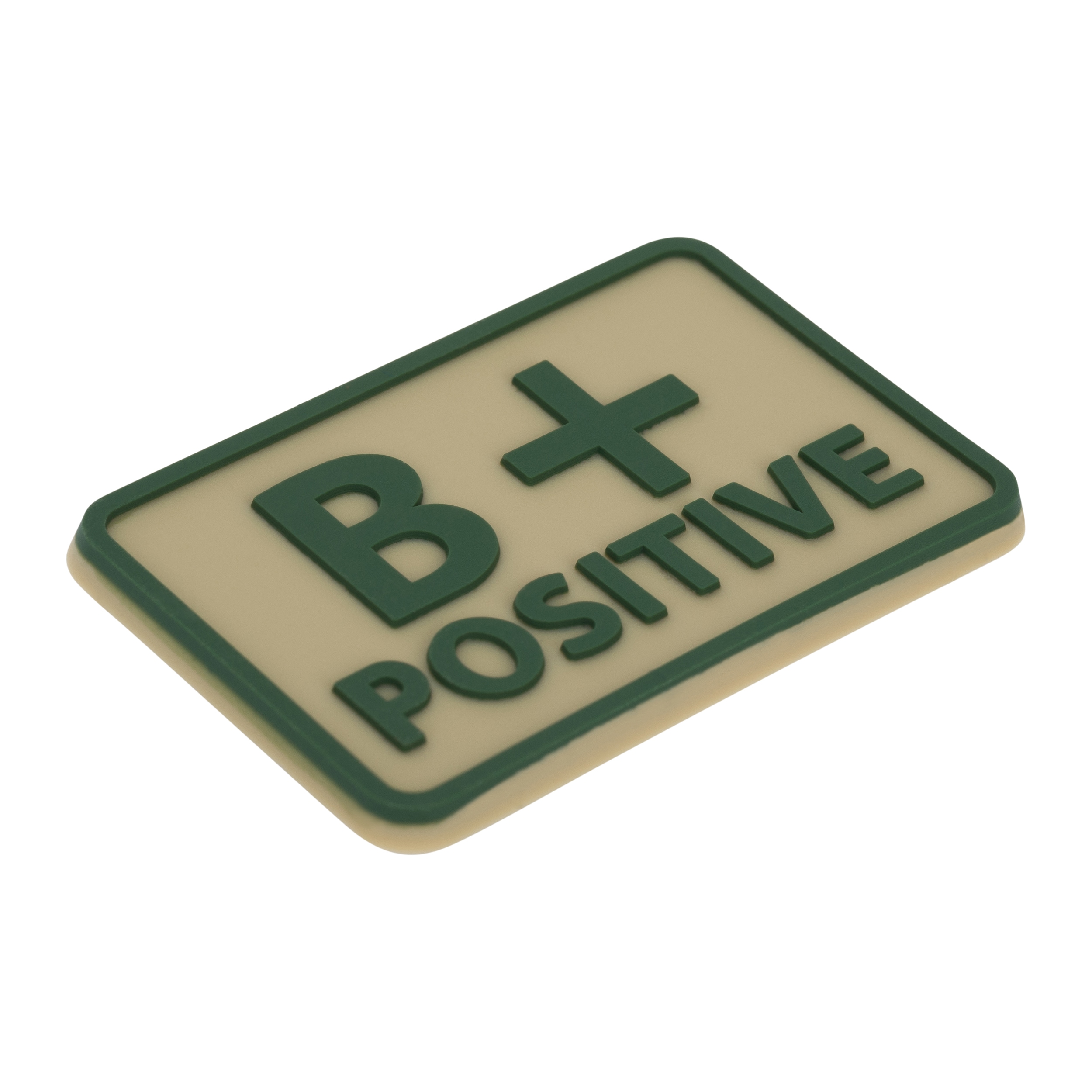 Emblemat grupa krwi B Rh+ Khaki - 2 szt.
