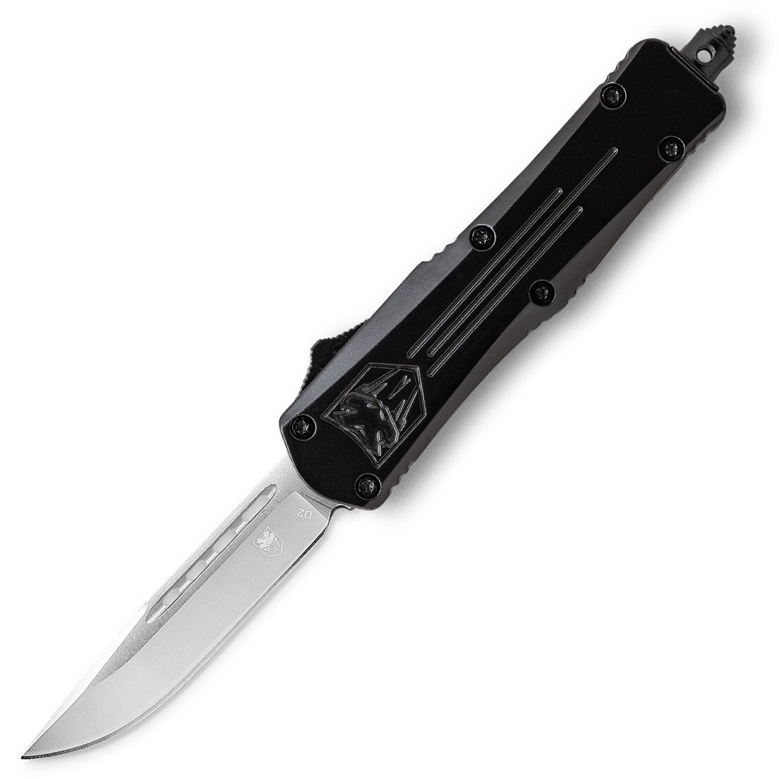 CobraTec D2 Large FS-3 OTF Spring Knife Black
