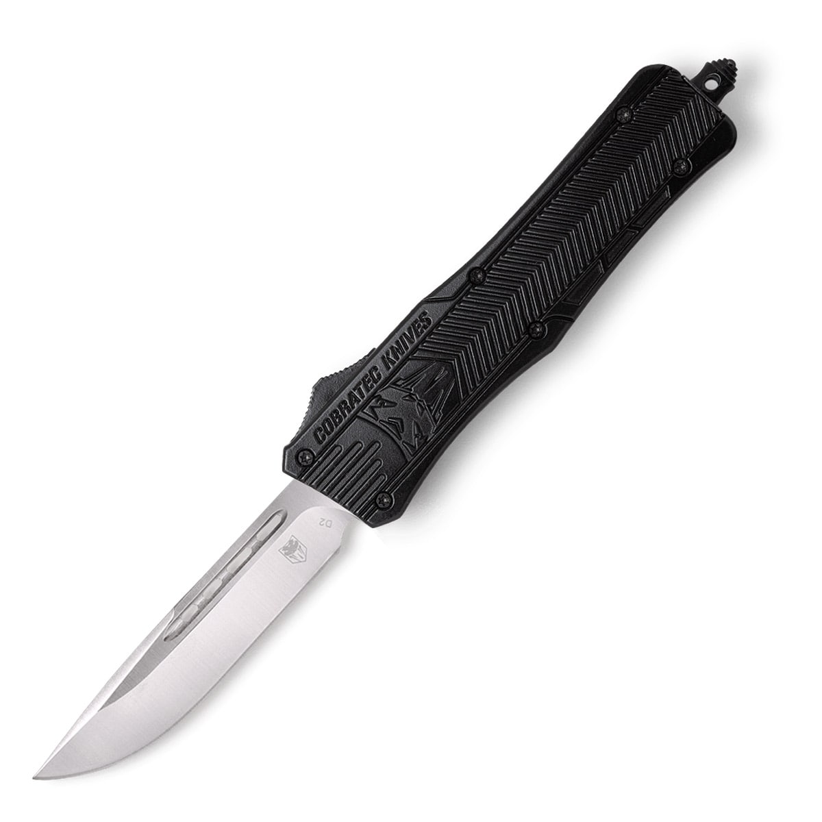 Nóż sprężynowy CobraTec D2 Medium CTK-1 OTF - Black