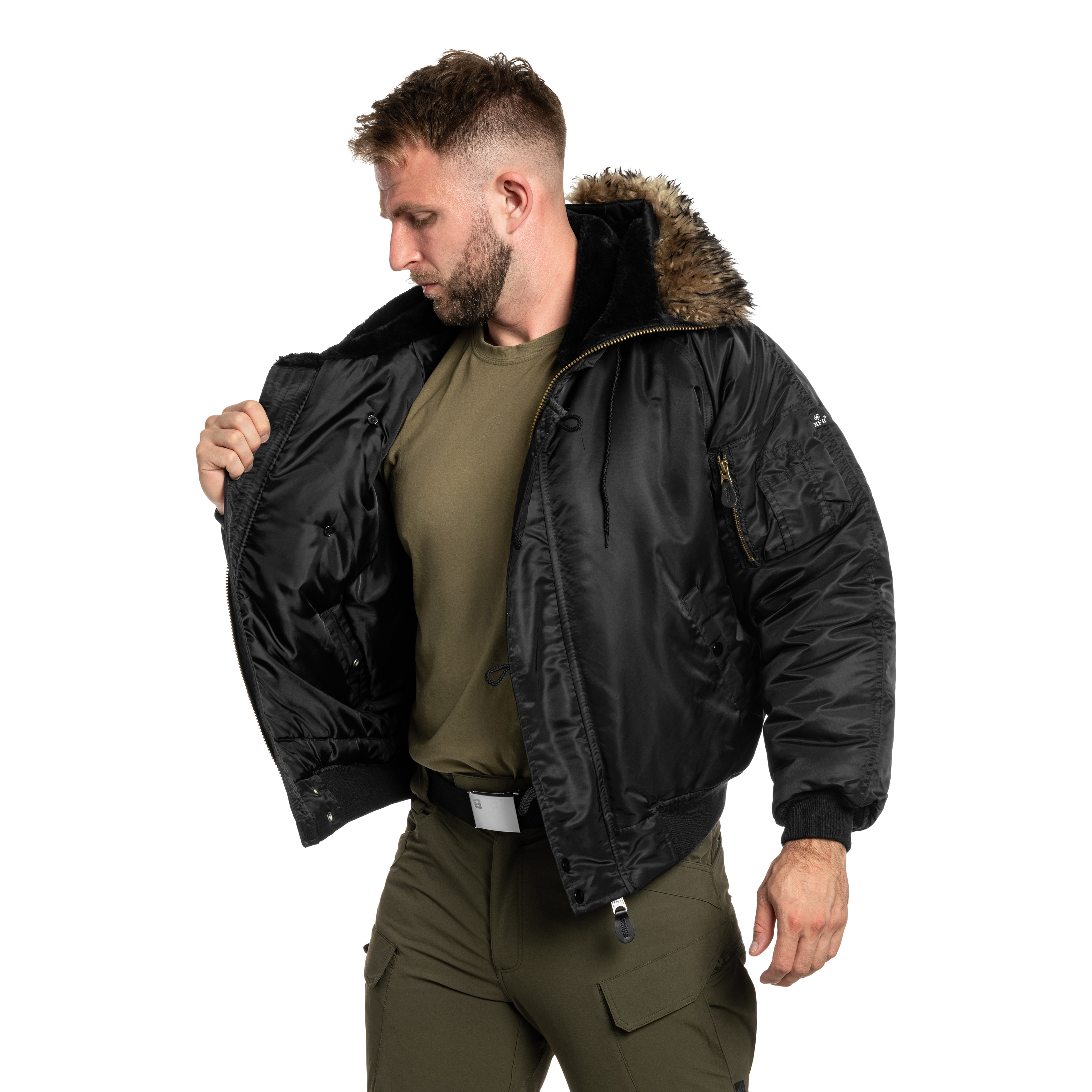 Kurtka MFH US Polar Jacket N2B - Black