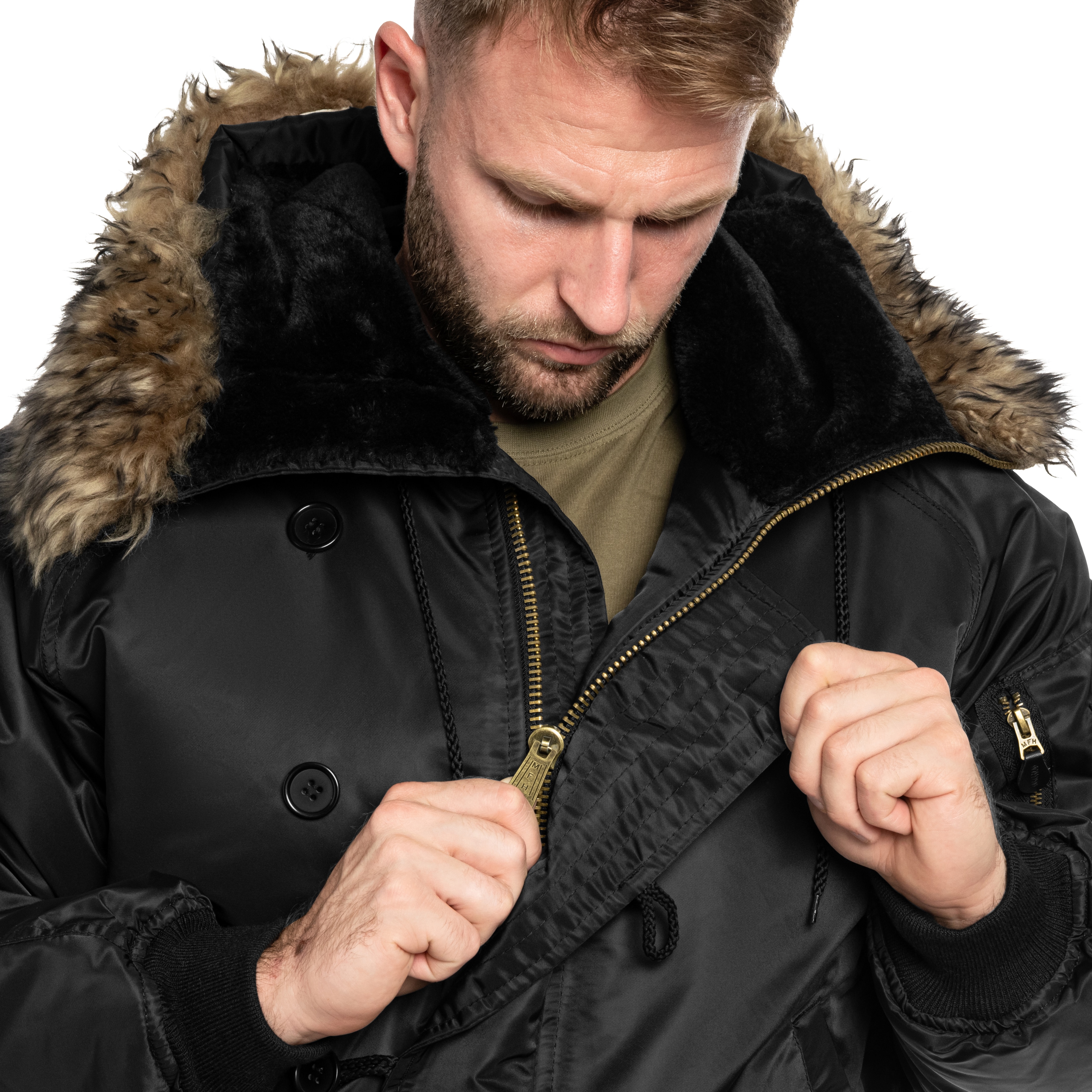 Kurtka MFH US Polar Jacket N2B - Black