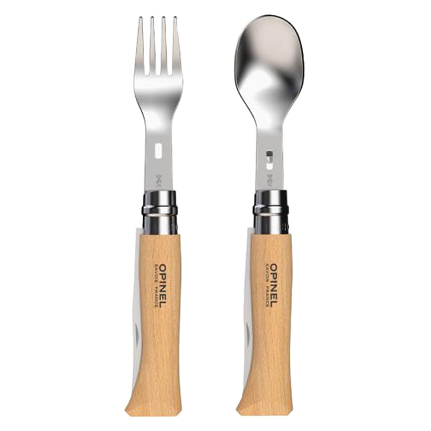 Zestaw sztućców Opinel Nomad Plus Picnic z nożem No.08