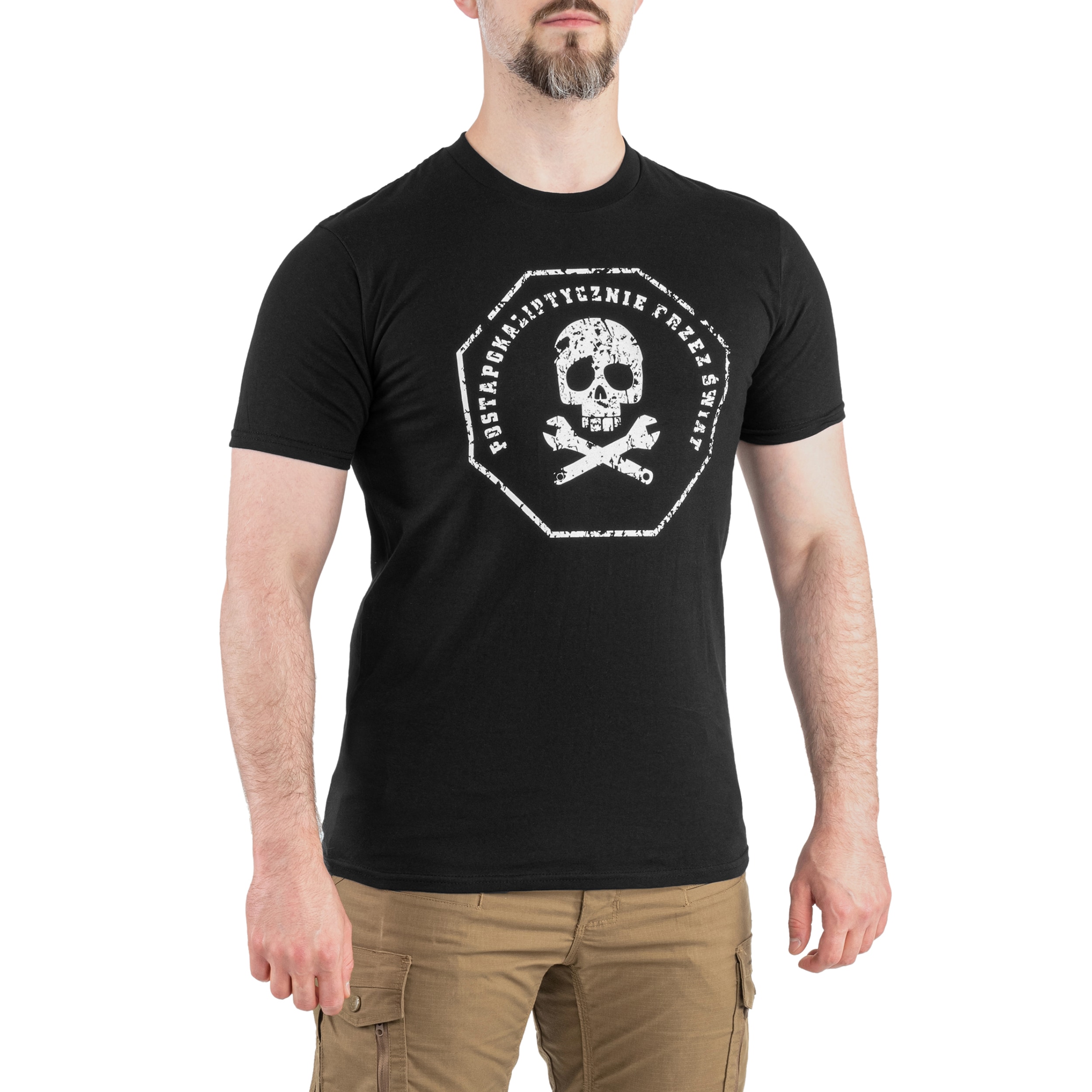 Koszulka T-Shirt TigerWood Postapokaliptycznie - Czarna