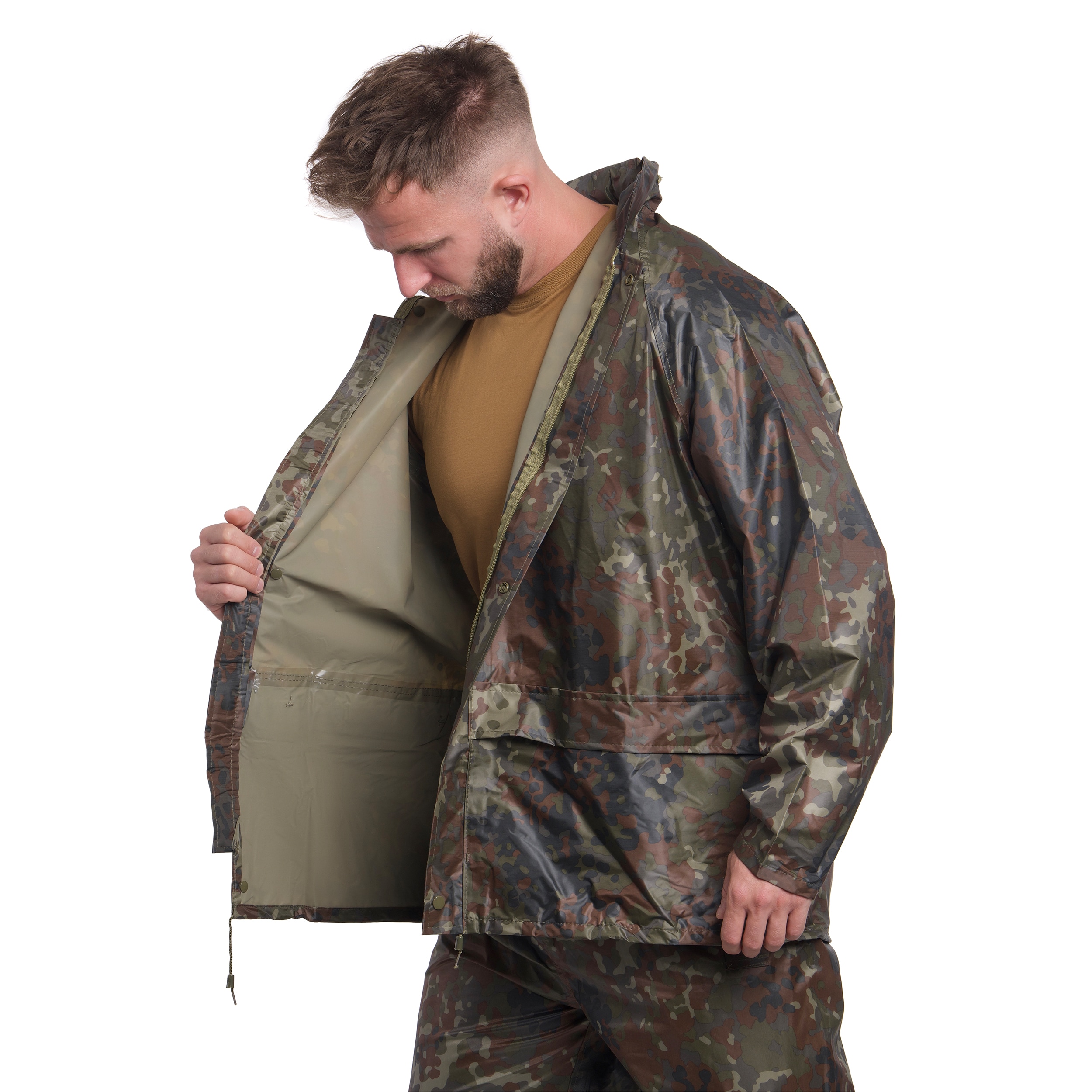 Протидощовий комплект Mil-Tec куртка + штани - Flecktarn