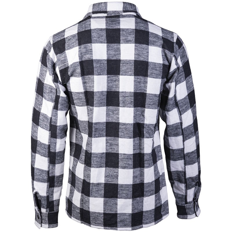 Koszula Mil-Tec Flannel Shirt Longsleeve - Black/White