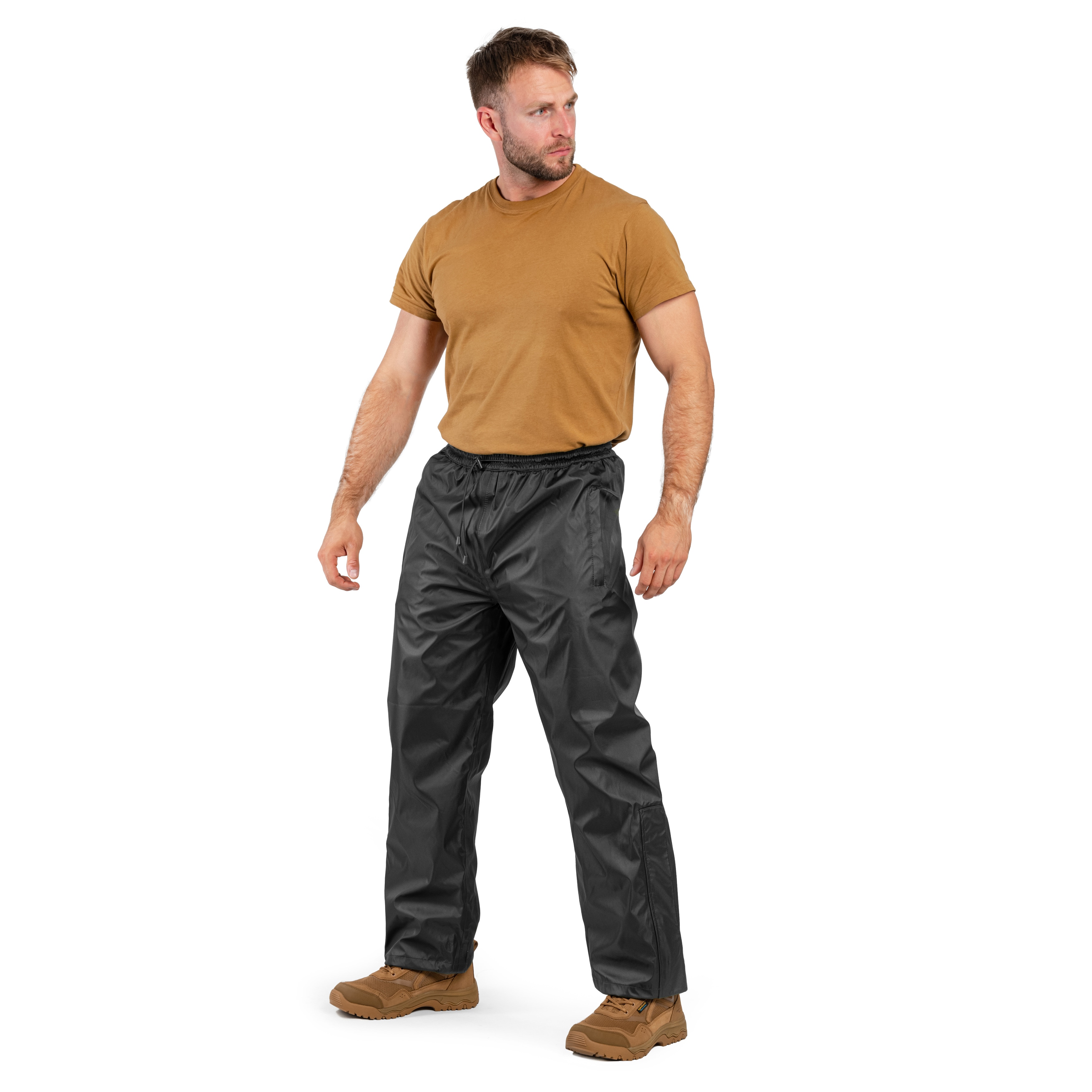 Spodnie przeciwdeszczowe Mil-Tec - Black