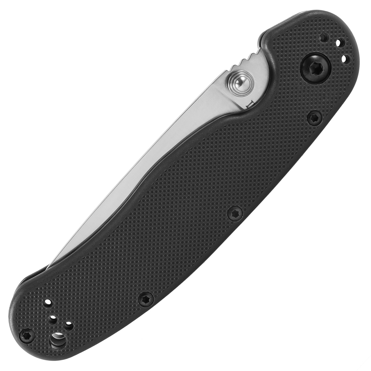 Складаний ніж Ontario Rat-2 Folder AUS-8 - Silver Plain/Black Handle