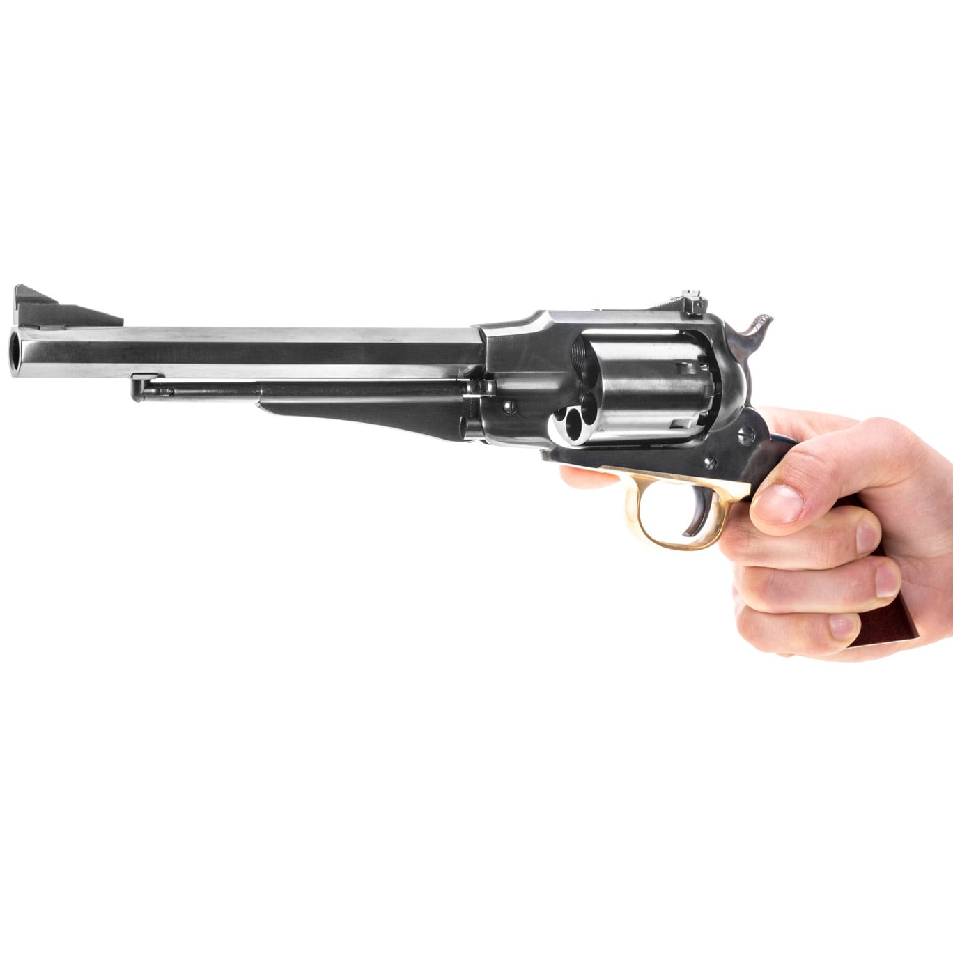 Револьвер на чорному поросі Uberti 1858 New Army Target .44 8