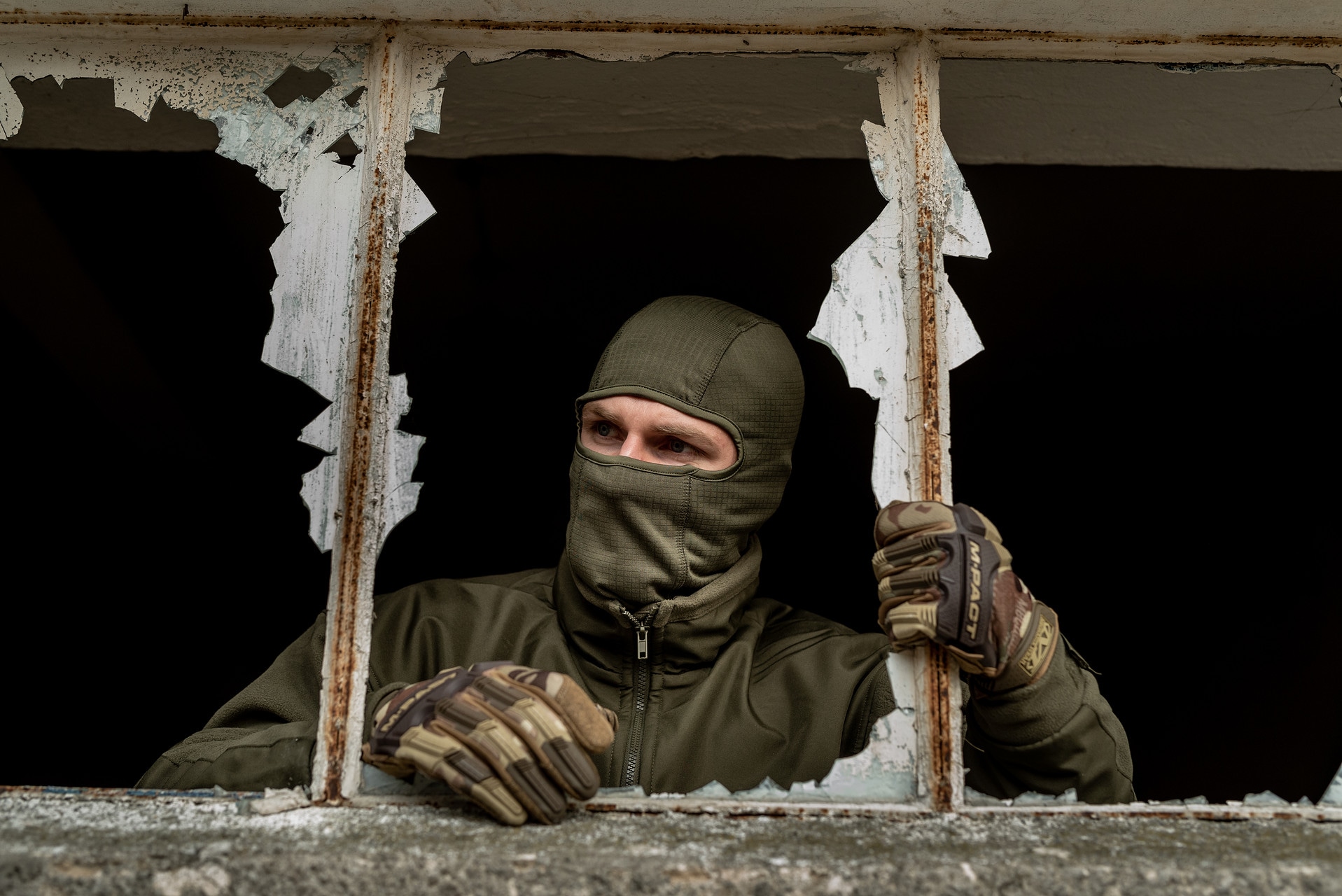 Kominiarka Helikon-Tex ComfortDry z 1 otworem Olive Green