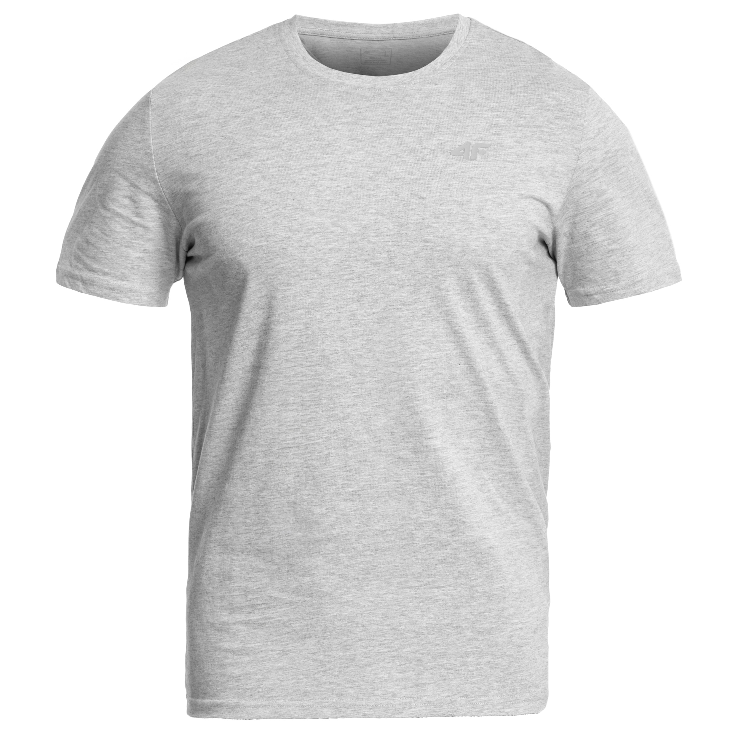 Koszulka T-Shirt 4F TTSHM0876 - Chłodny Jasny Szary Melanż