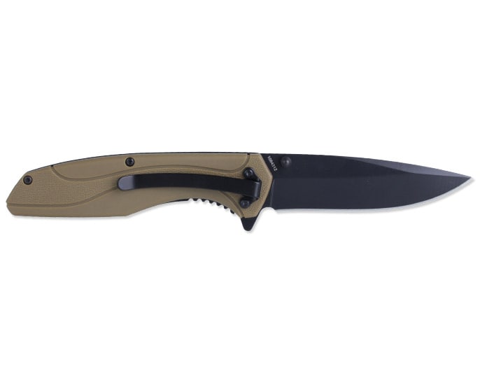Noz składany Smith&Wesson Drop-Point FDE Nylon