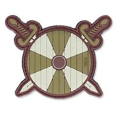 Naszywka 101 Inc. 3D Viking Shield With Two Swords