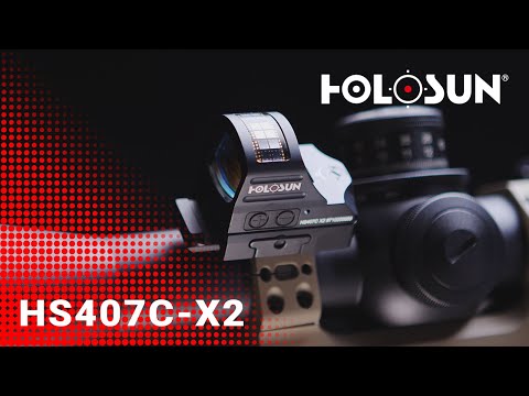 Kolimator Holosun HS407C X2 Micro Red Dot - Solar Panel