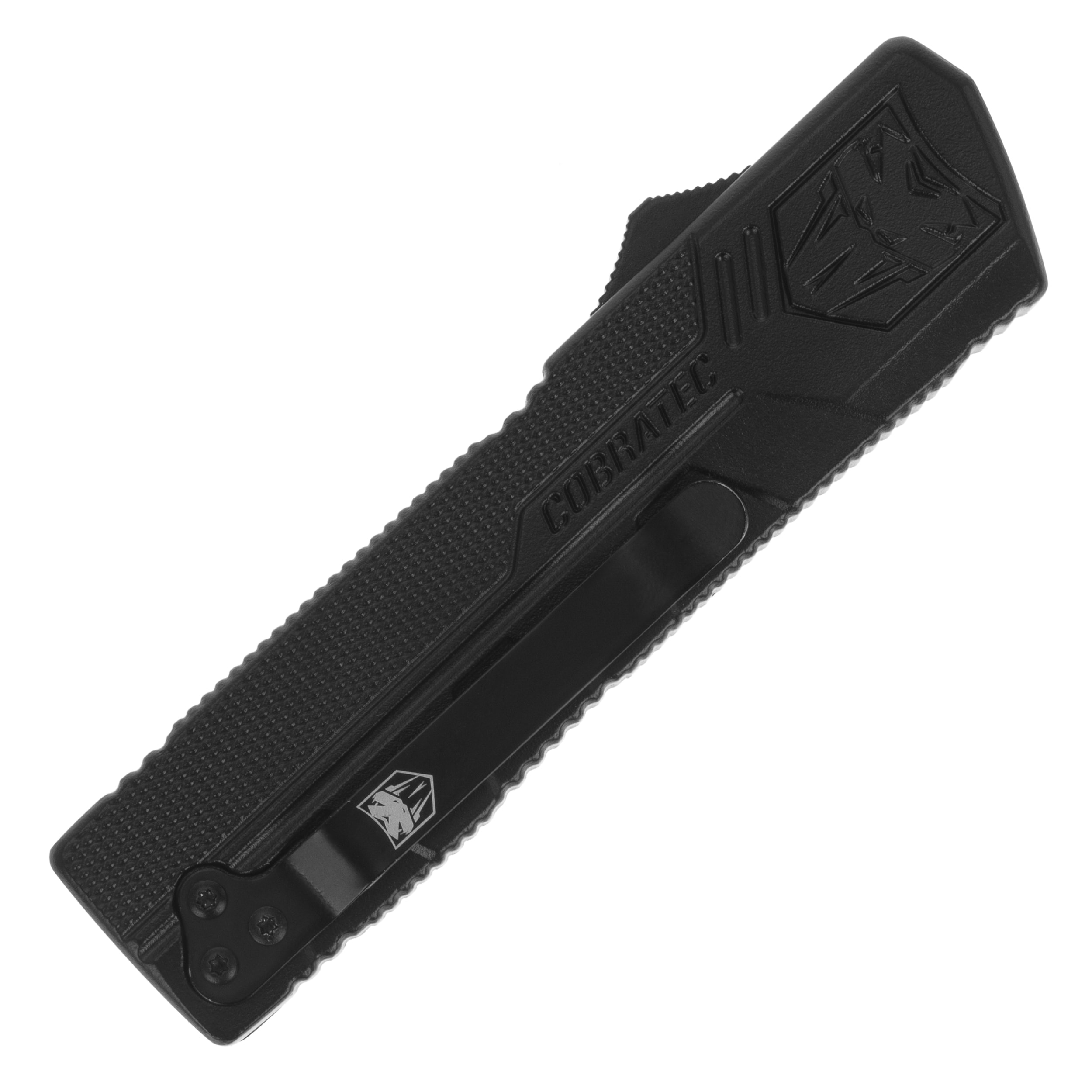 CobraTec D2 Lightweight OTF Black Spring knife