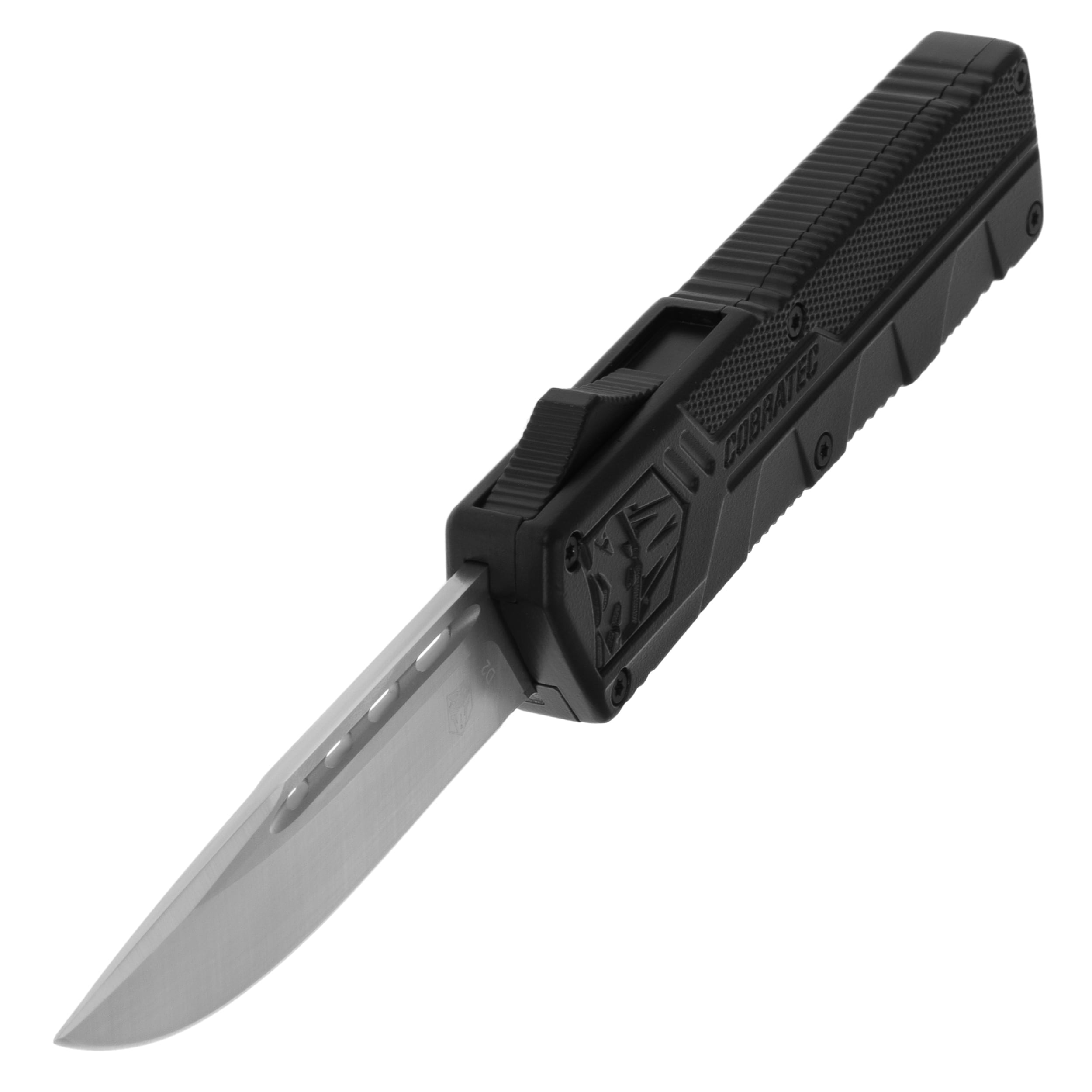 CobraTec D2 Lightweight OTF Black Spring knife