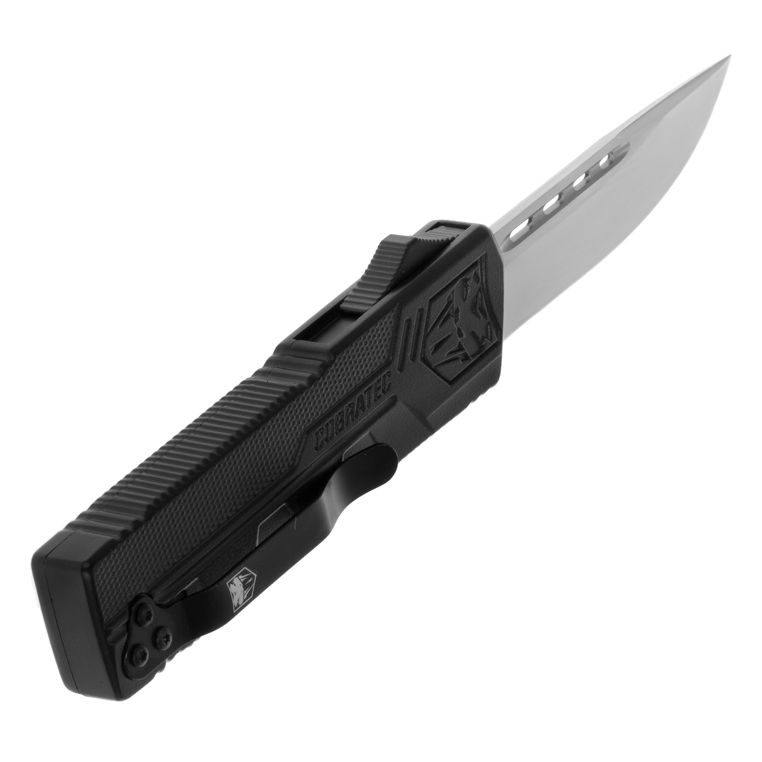CobraTec D2 Lightweight OTF Black Spring knife