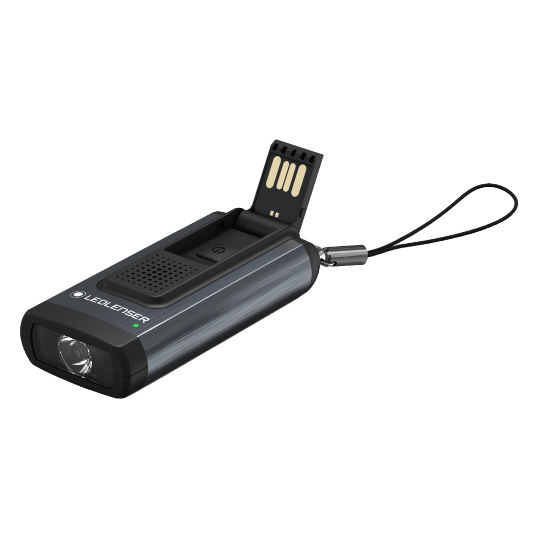 Latarka brelok Ledlenser K6R Safety Gray - 400 lm