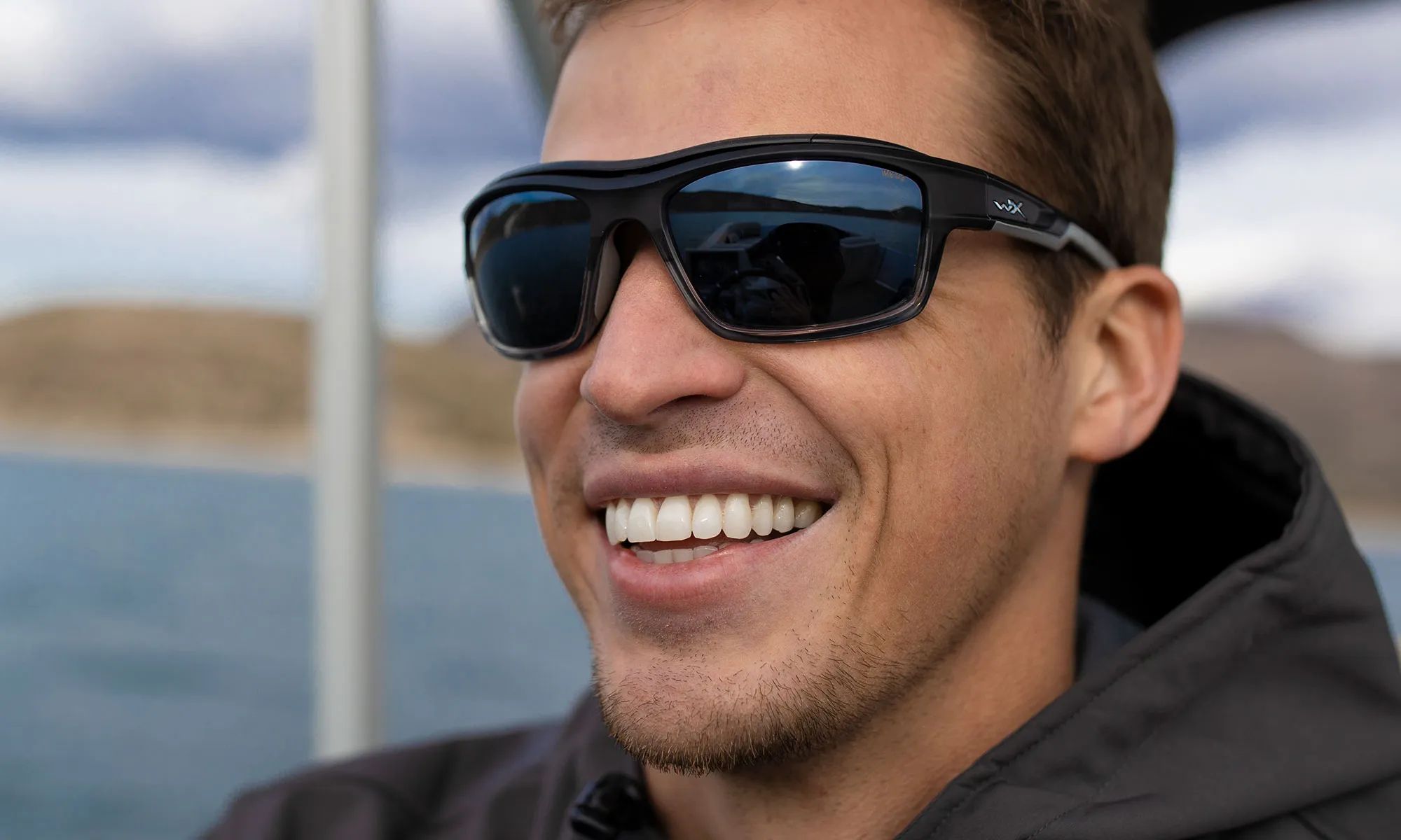 Okulary taktyczne Wiley X Ozone - Silver Flash/Matte Grey