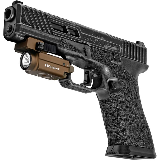 Ліхтарик з лазерним прицілом Olight BALDR S Desert Tan - 800 люменів, Green Laser