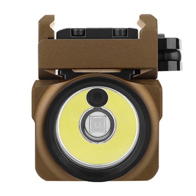 Ліхтарик з лазерним прицілом Olight BALDR S Desert Tan - 800 люменів, Green Laser