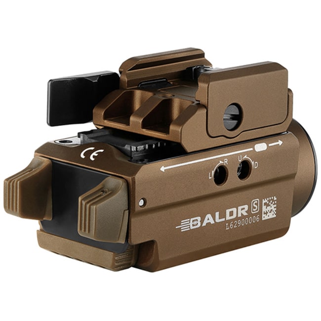 Ліхтарик з лазерним прицілом Olight BALDR S Desert Tan - 800 люменів, Green Laser