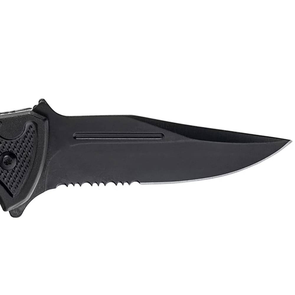 Складаний рятувальний ніж Mil-Tec Rescue Black