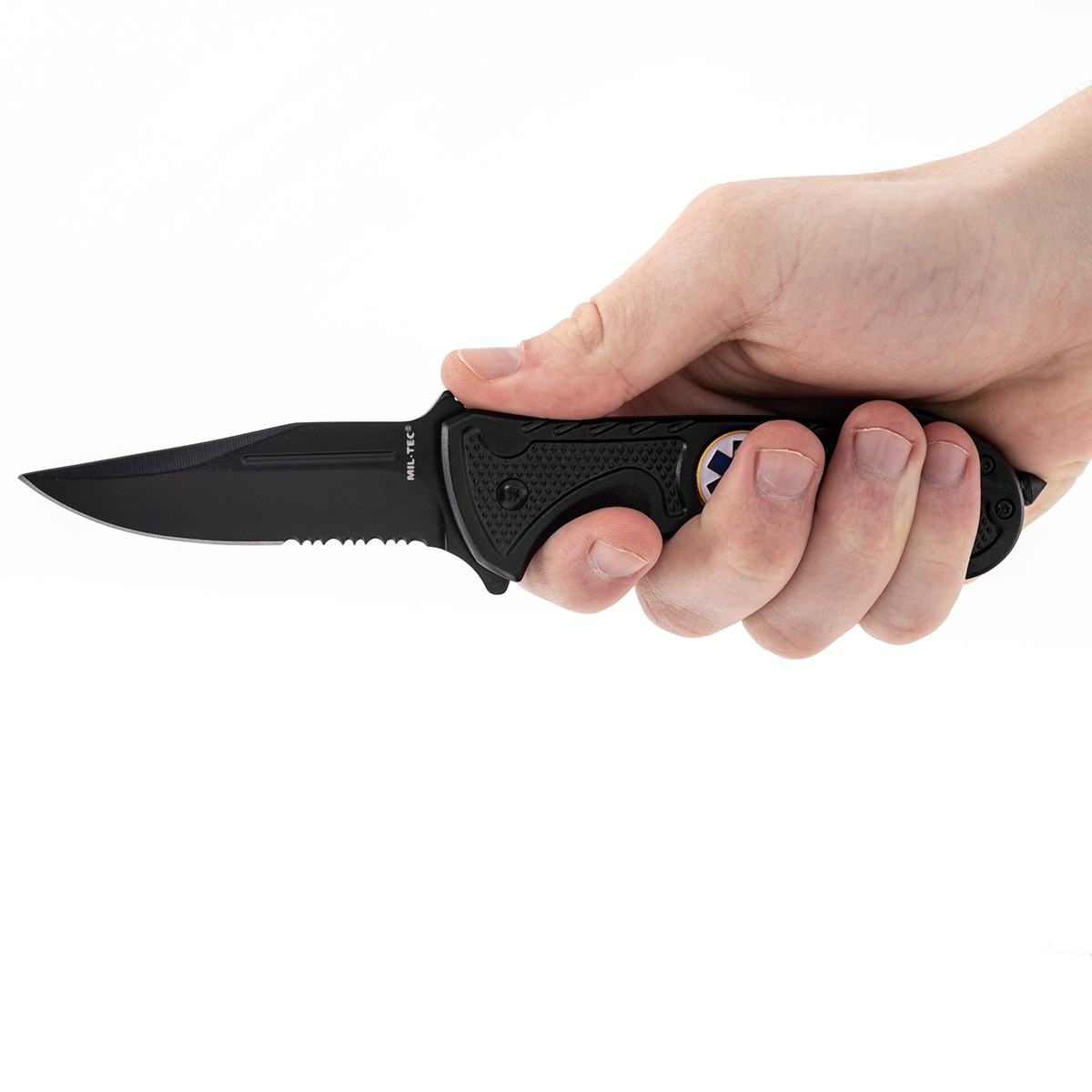 Mil-Tec Rescue Folding Knife Black