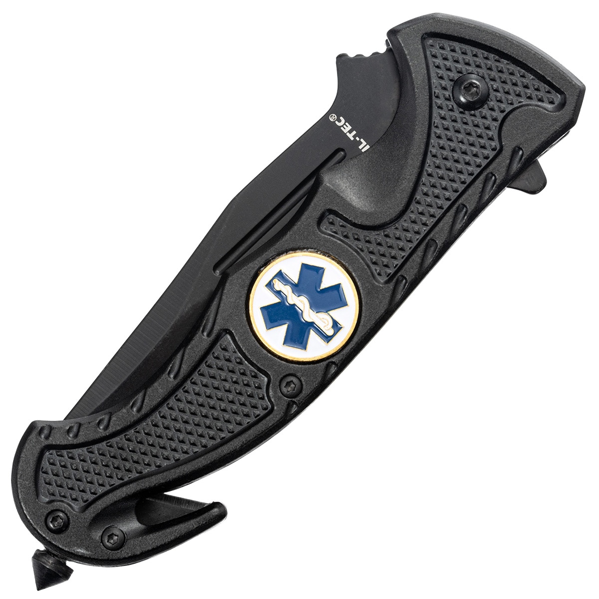 Mil-Tec Rescue Folding Knife Black