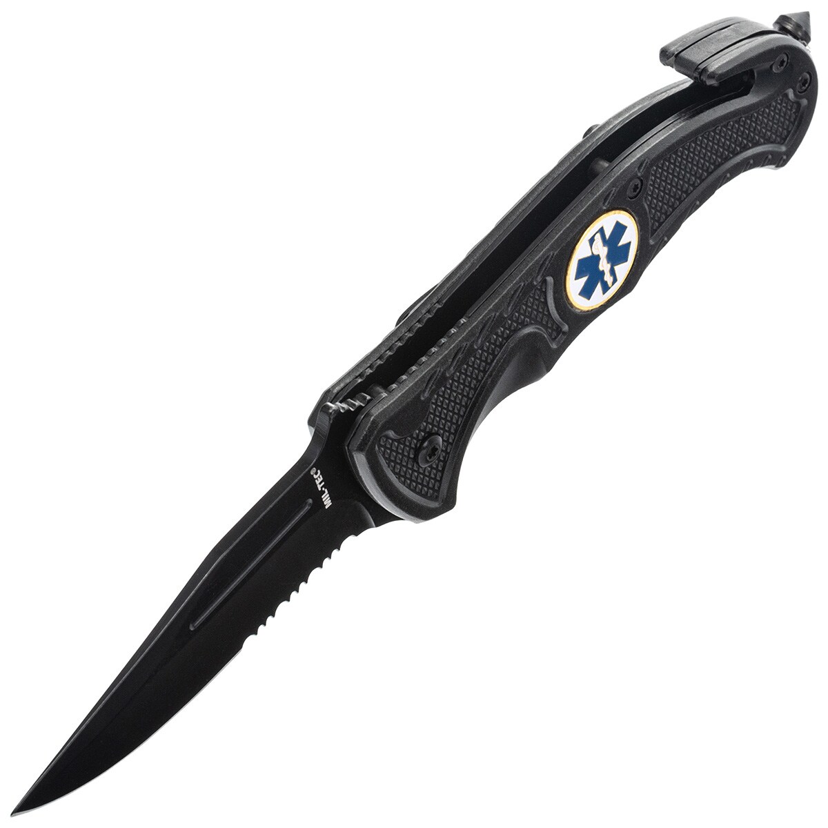 Mil-Tec Rescue Folding Knife Black
