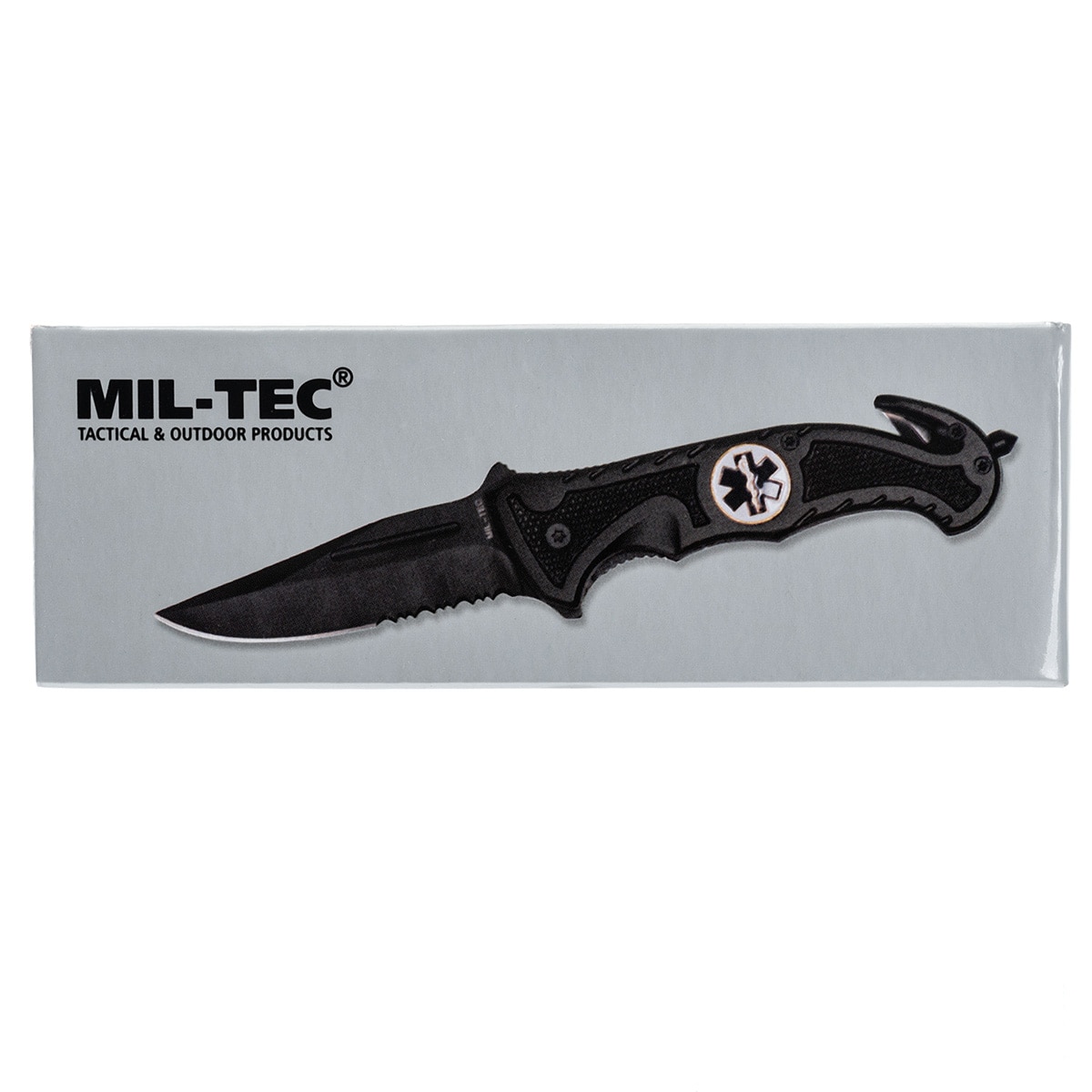 Mil-Tec Rescue Folding Knife Black